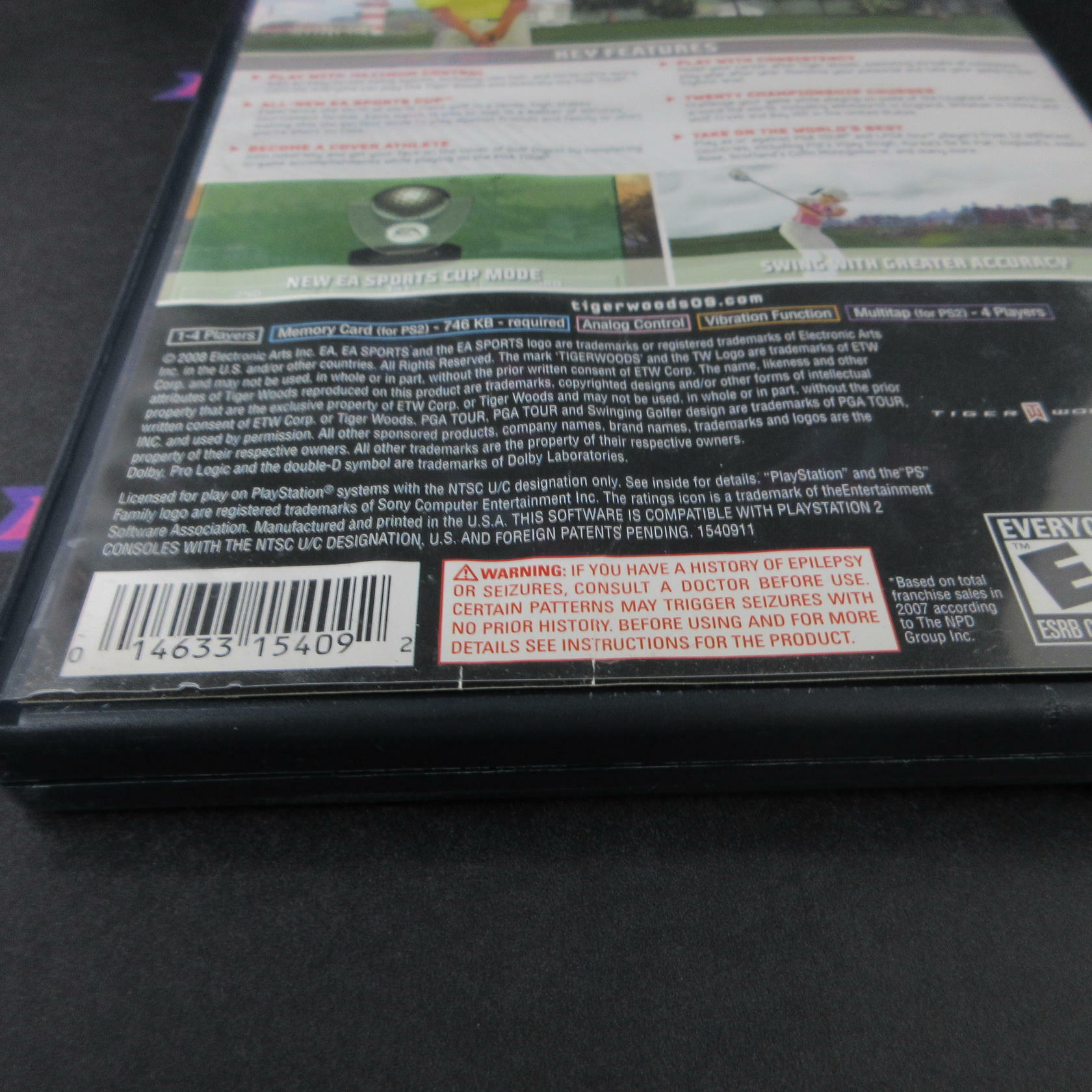 Tiger Woods PGA Tour 09 PlayStation 2 AD Complete CIB - Very Good
