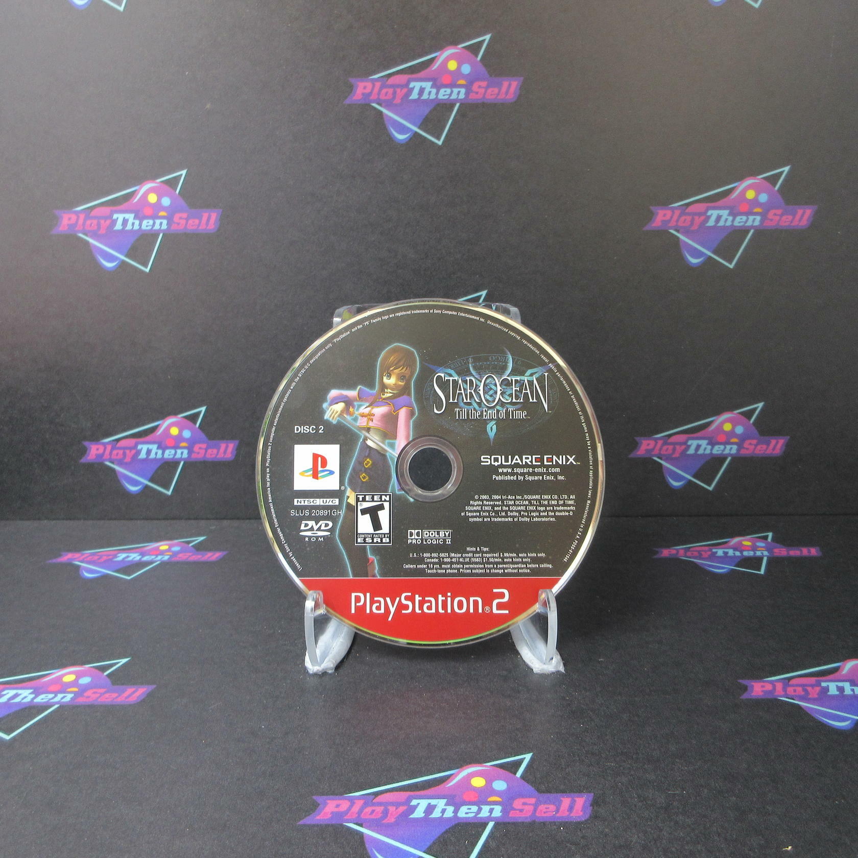 Star Ocean Till the End of Time GH PS2 PlayStation 2 - Disc 2 Only - Very Good