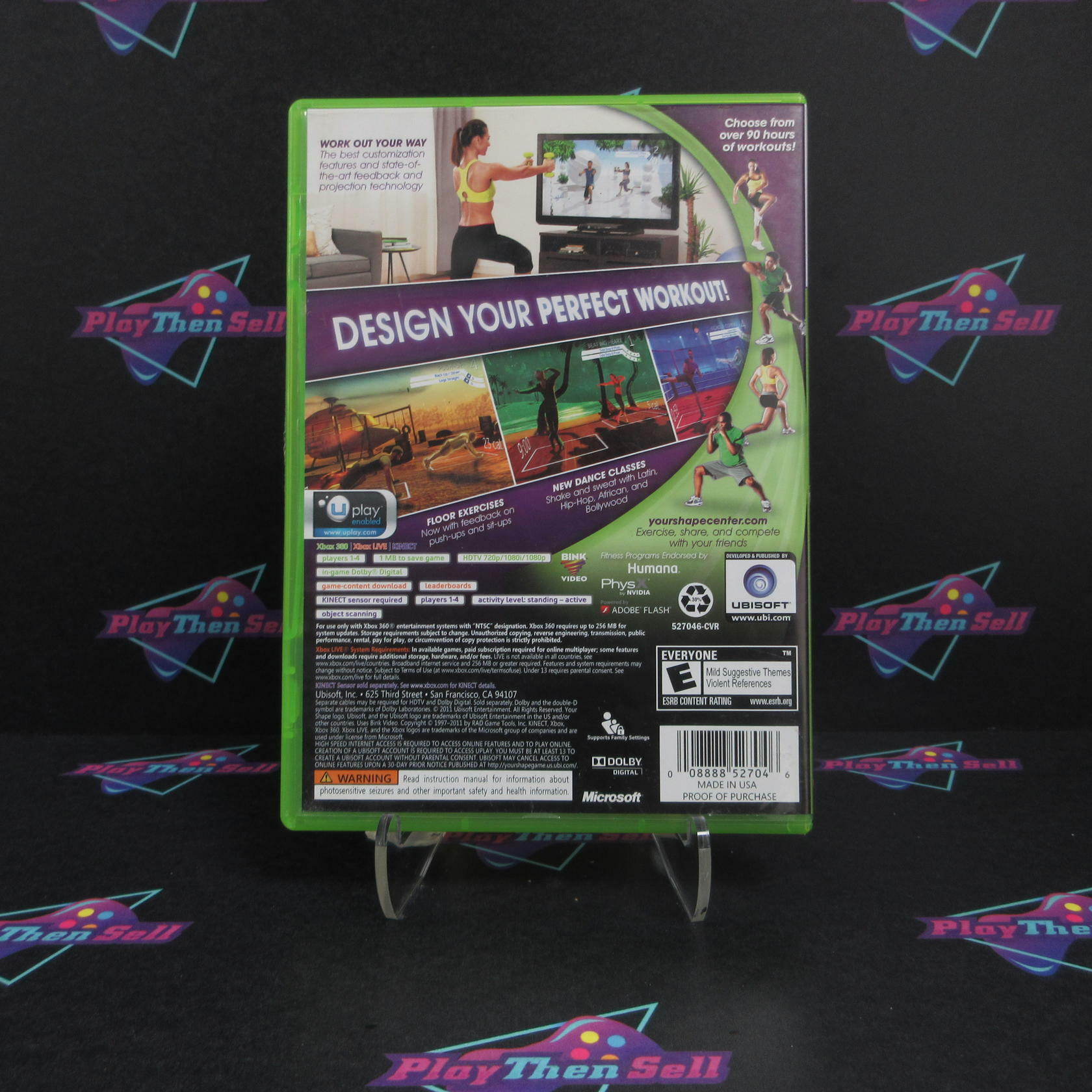 Your Shape Fitness Evolved 2012 Xbox 360 AD/NM - Very Good