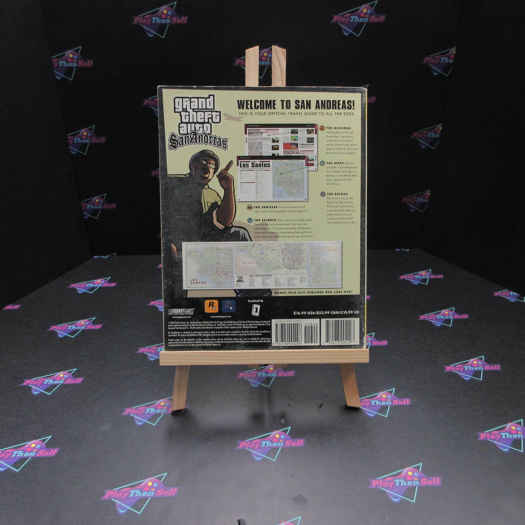 Grand Theft Auto San Andreas Strategy Guide PS2 No Foldout AD - See Pics - Good