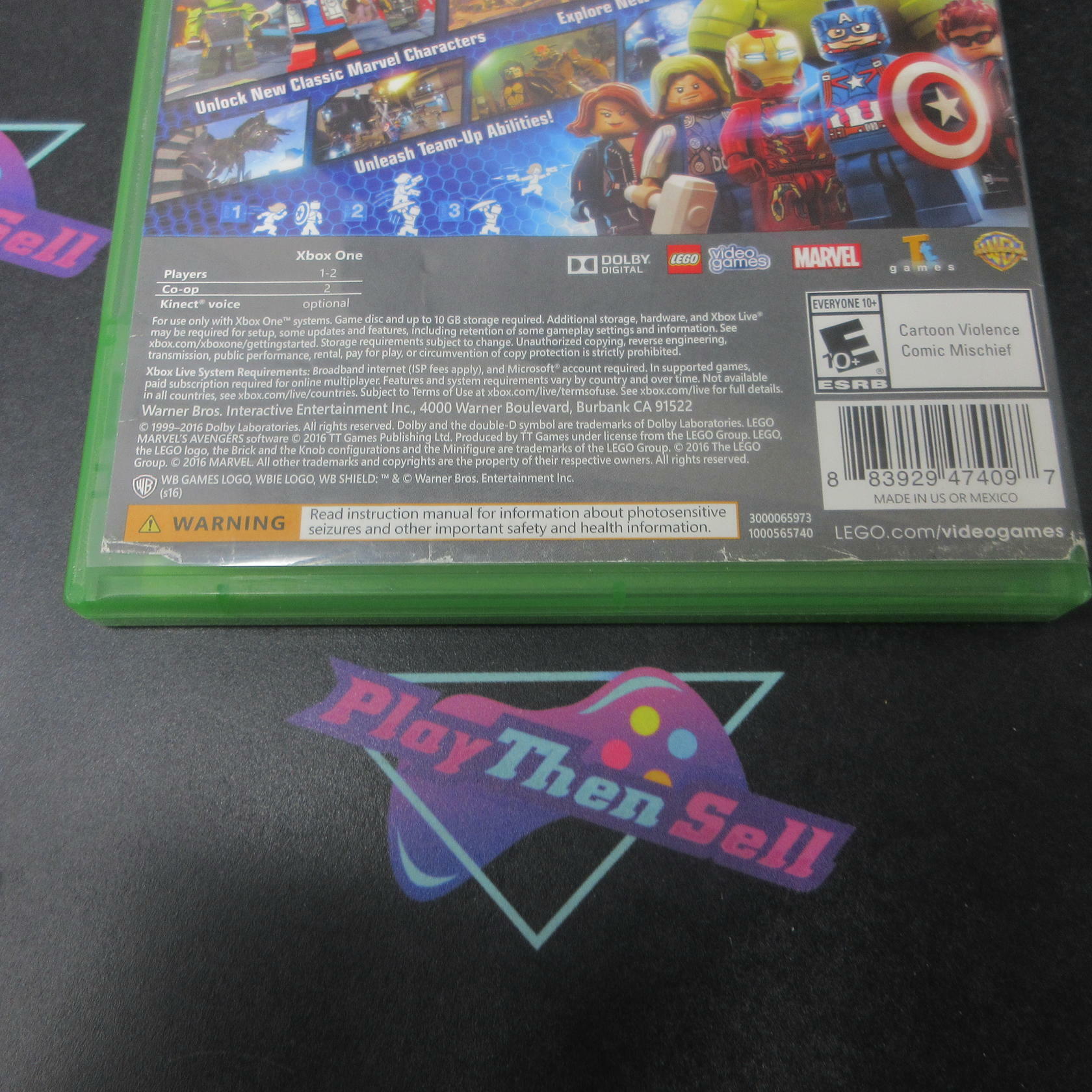 LEGO Marvels Avengers Xbox One AD Complete CIB - Very Good
