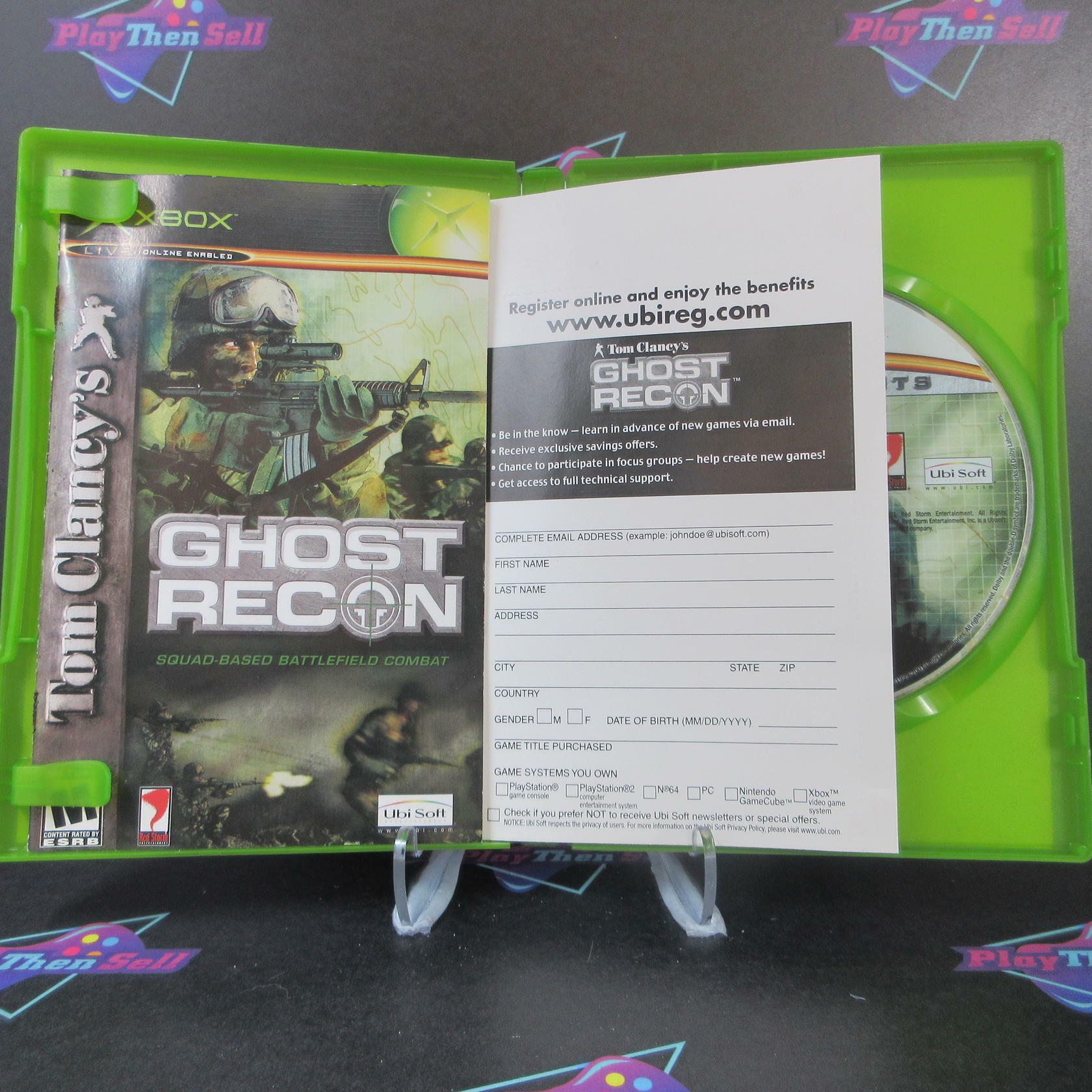 Tom Clancy's Ghost Recon Xbox PH + Reg Card AD Complete - Very Good
