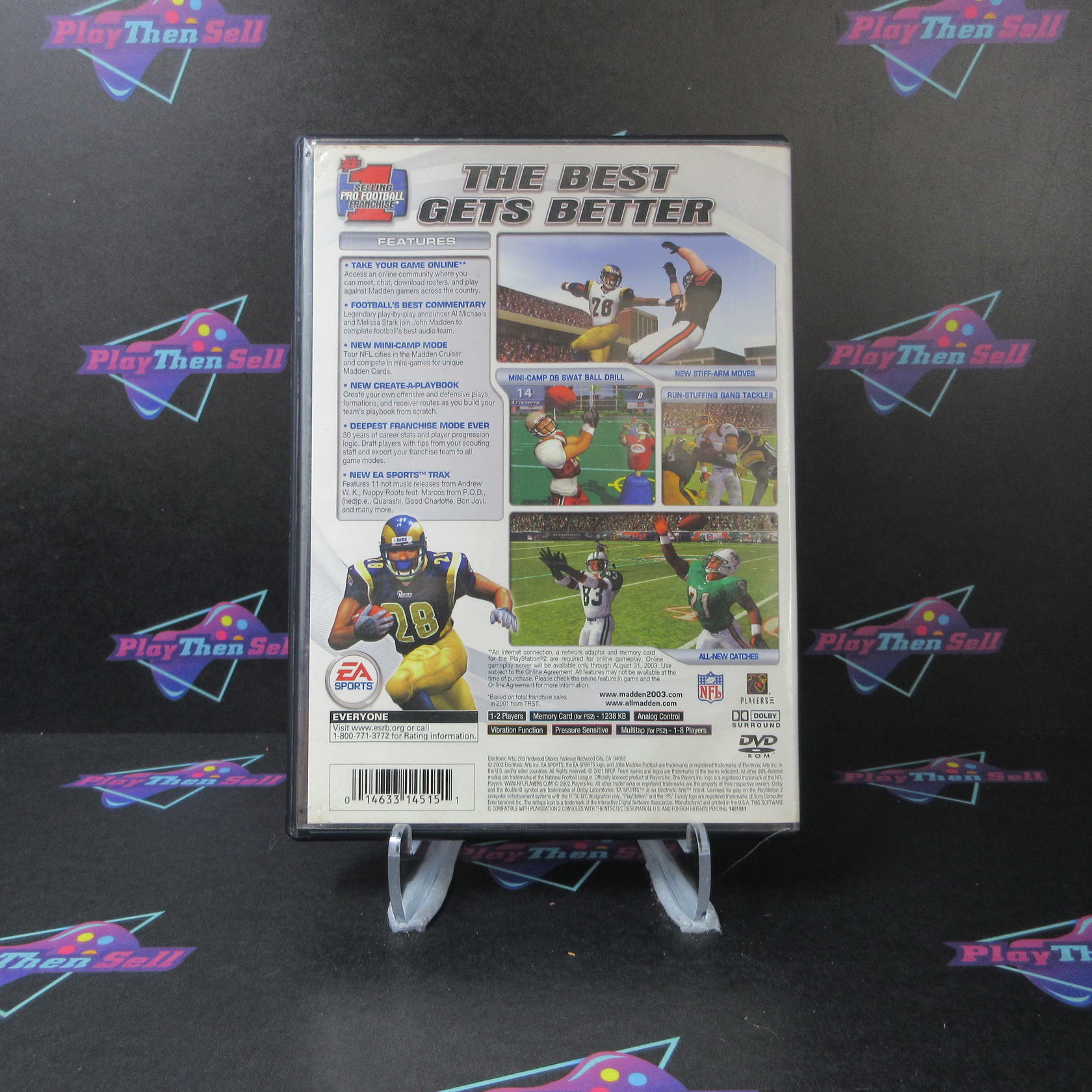 Madden NFL 2003 PS2 PlayStation 2 AD/NM - Very Good