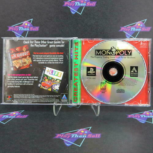 Monopoly PS1 PlayStation 1 MD/DD Complete CIB - Very Good