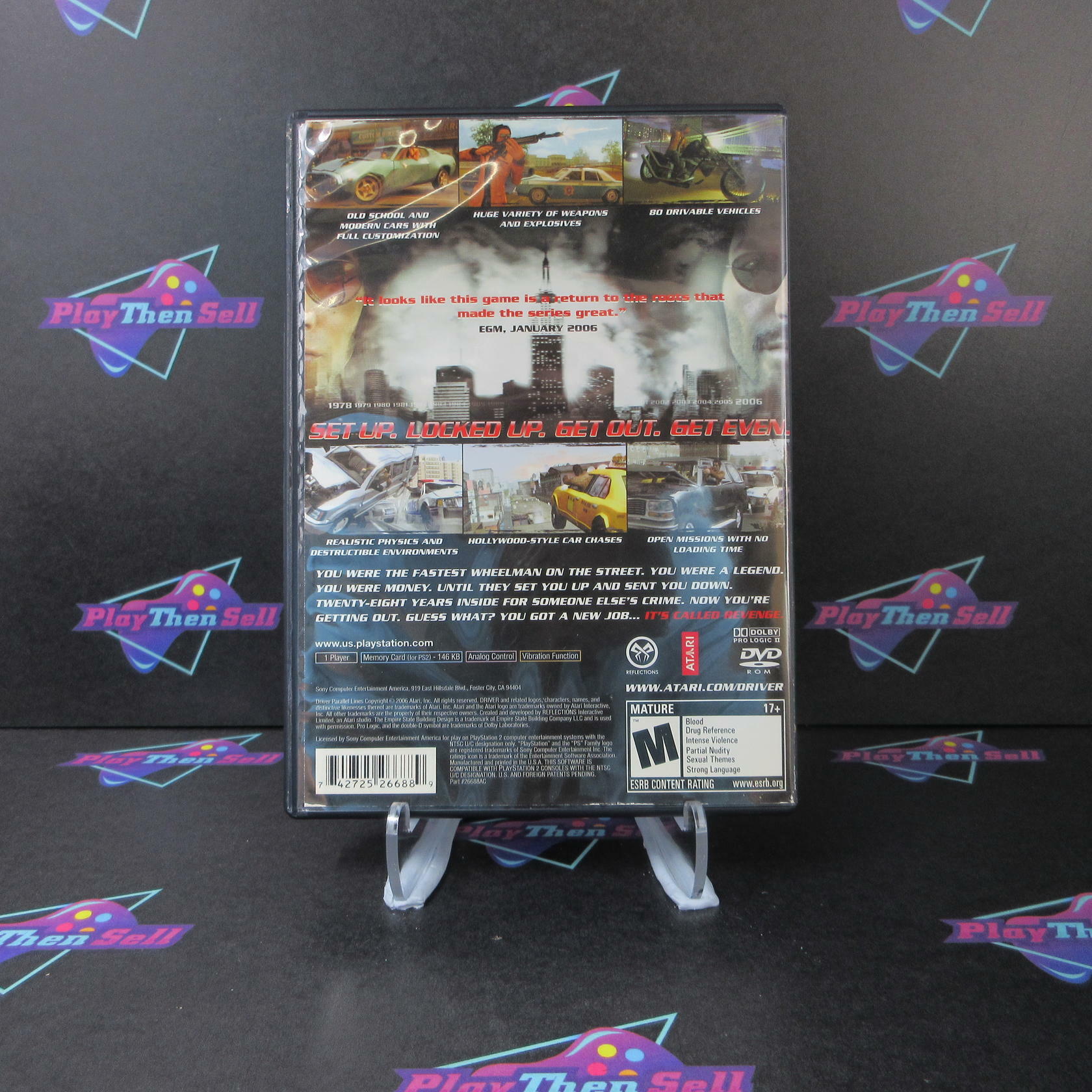 Driver Parallel Lines PS2 PlayStation 2 - Like New