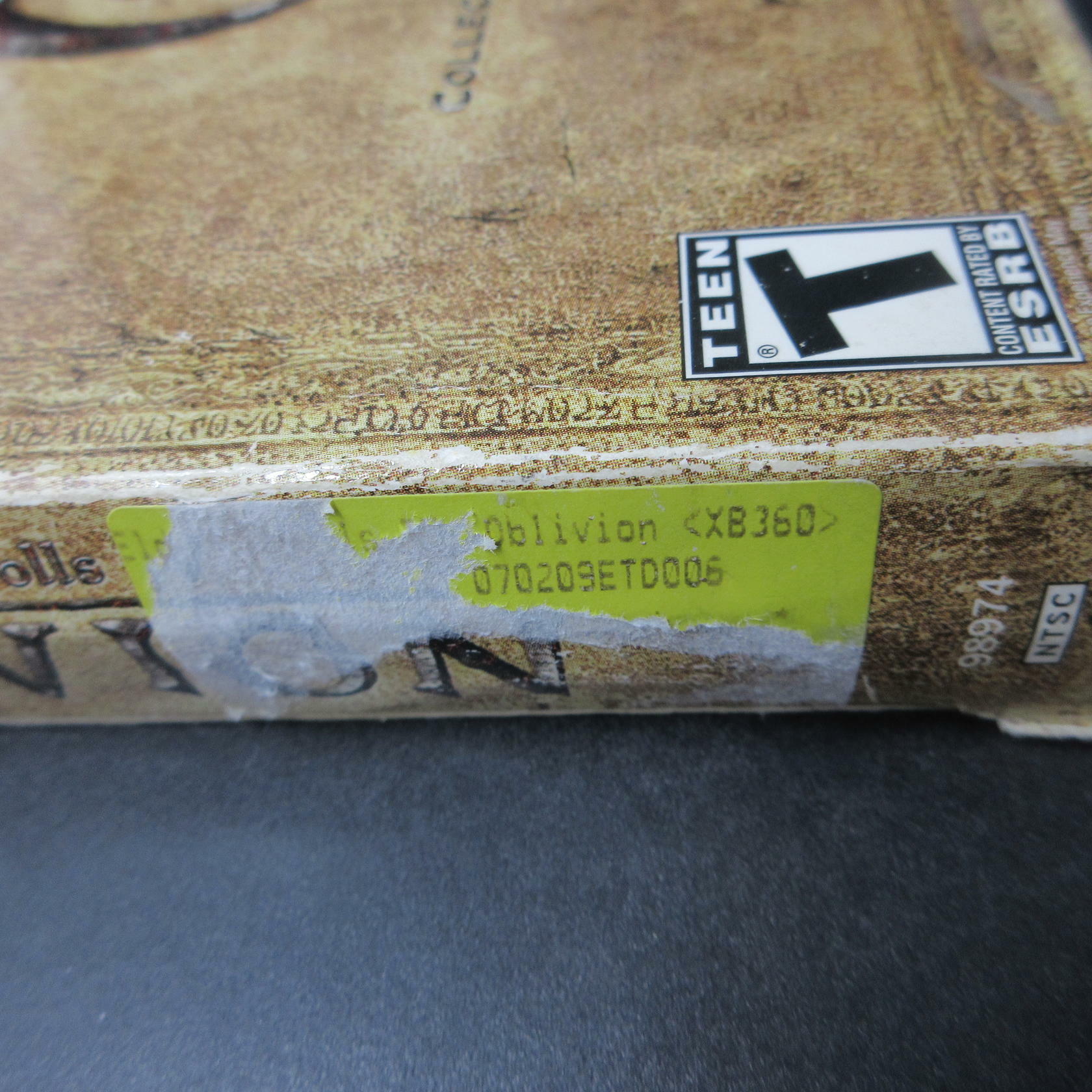 The Elder Scrolls IV Oblivion Collector's Edition Xbox 360 AD/NM - No Coin/Guide - Very Good