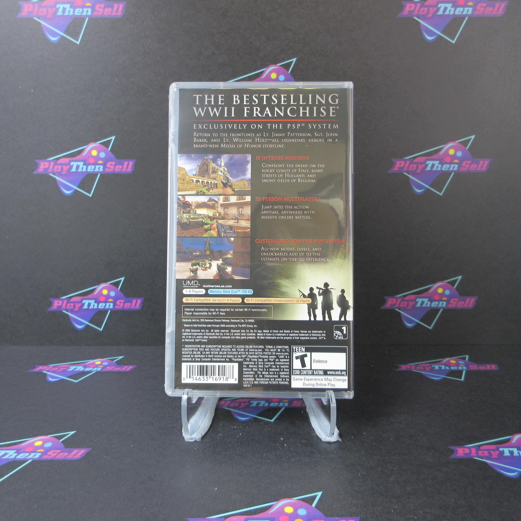 Medal of Honor Heroes Sony PSP GH Disc - Like New