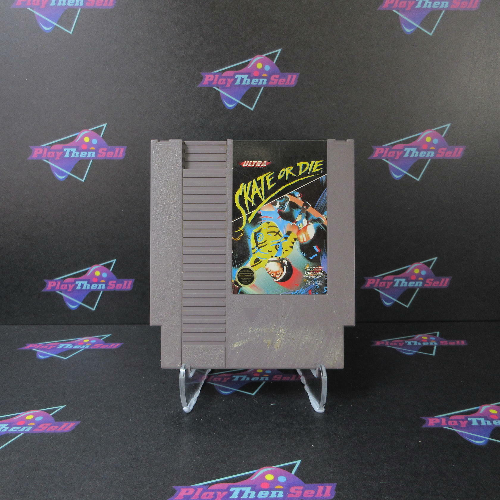 Skate or Die Nintendo NES AD Cart Only Authentic / Tested - Very Good