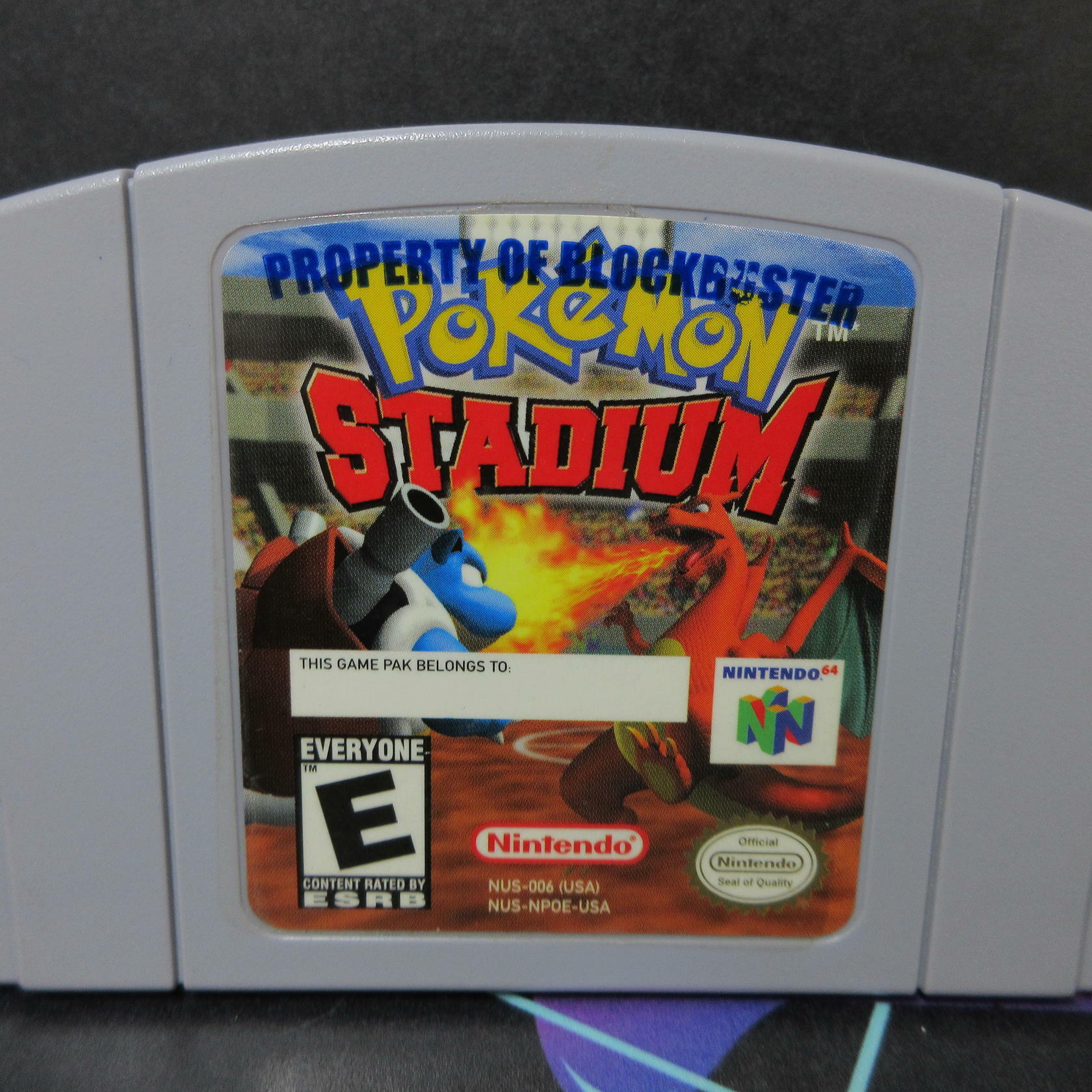 Pokemon Stadium Nintendo 64 Cartridge Only Authentic / Tested - Very Good