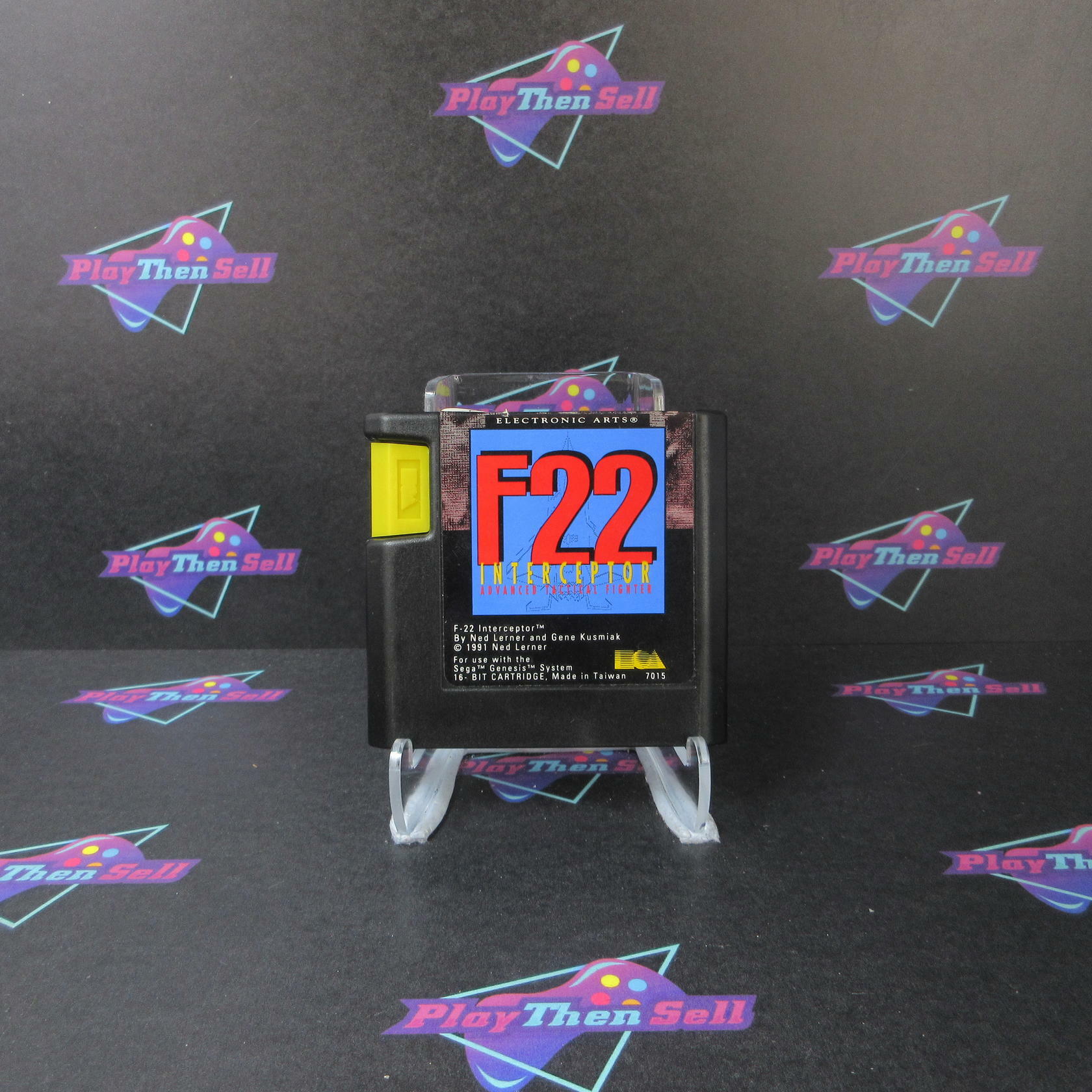 F-22 Interceptor Sega Genesis Boxed MD/CS Authentic / Tested - Very Good