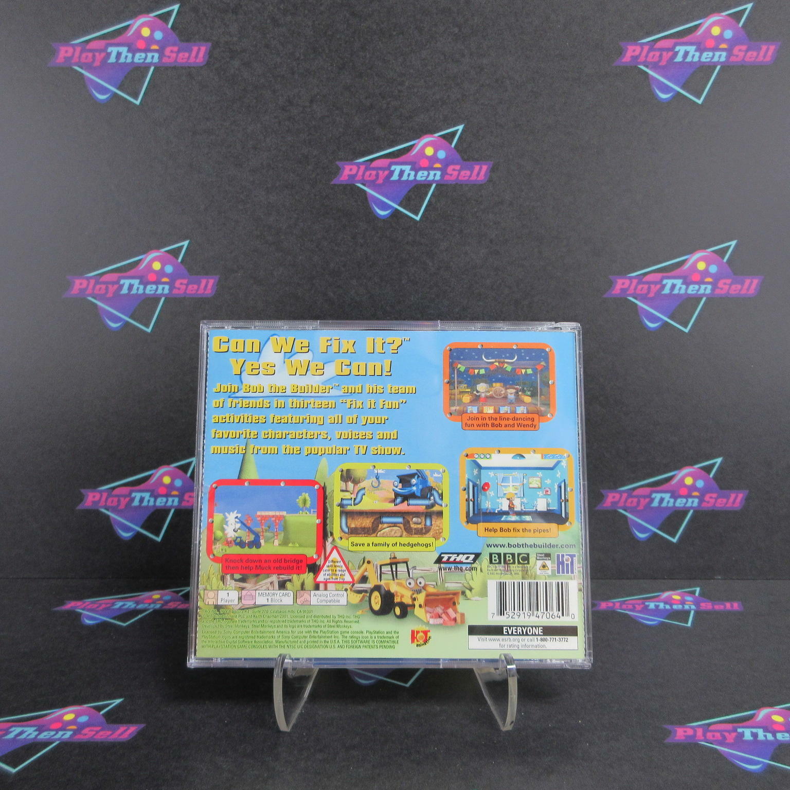 Bob the Builder Can We Fix it? PS1 PlayStation 1 - Like New