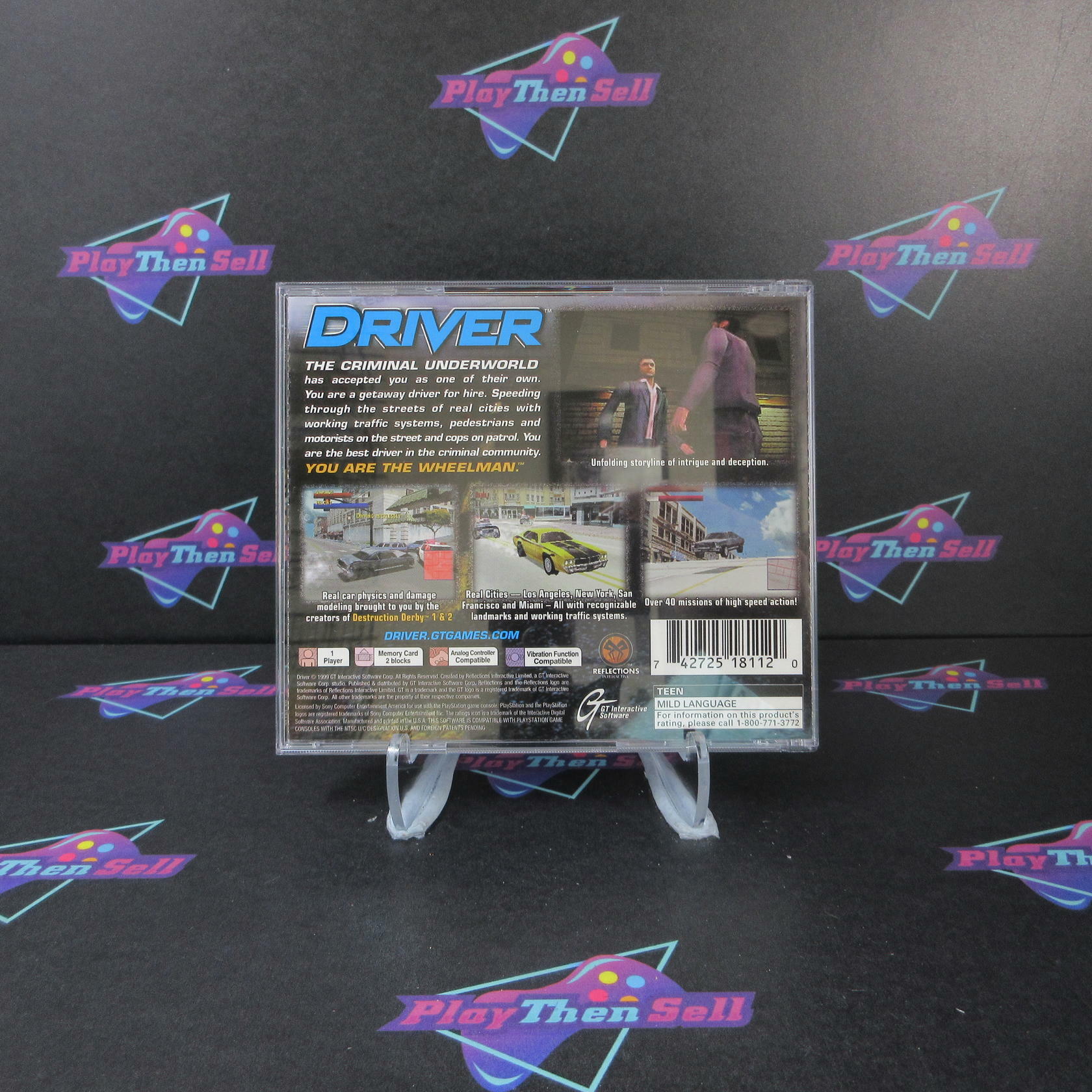Driver PS1 PlayStation 1 - Very Good
