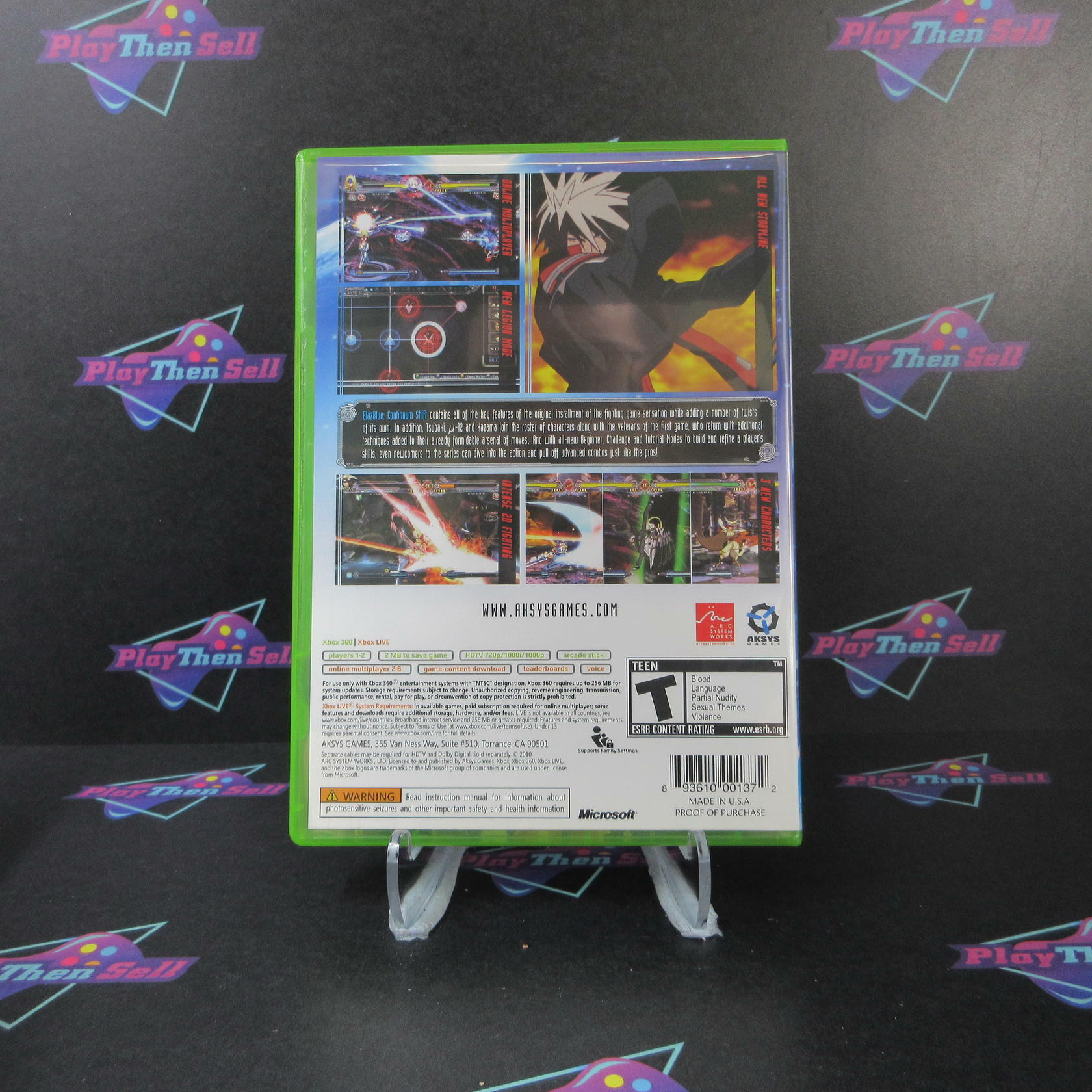 Blazblue Continuum Shift Xbox 360 - Like New