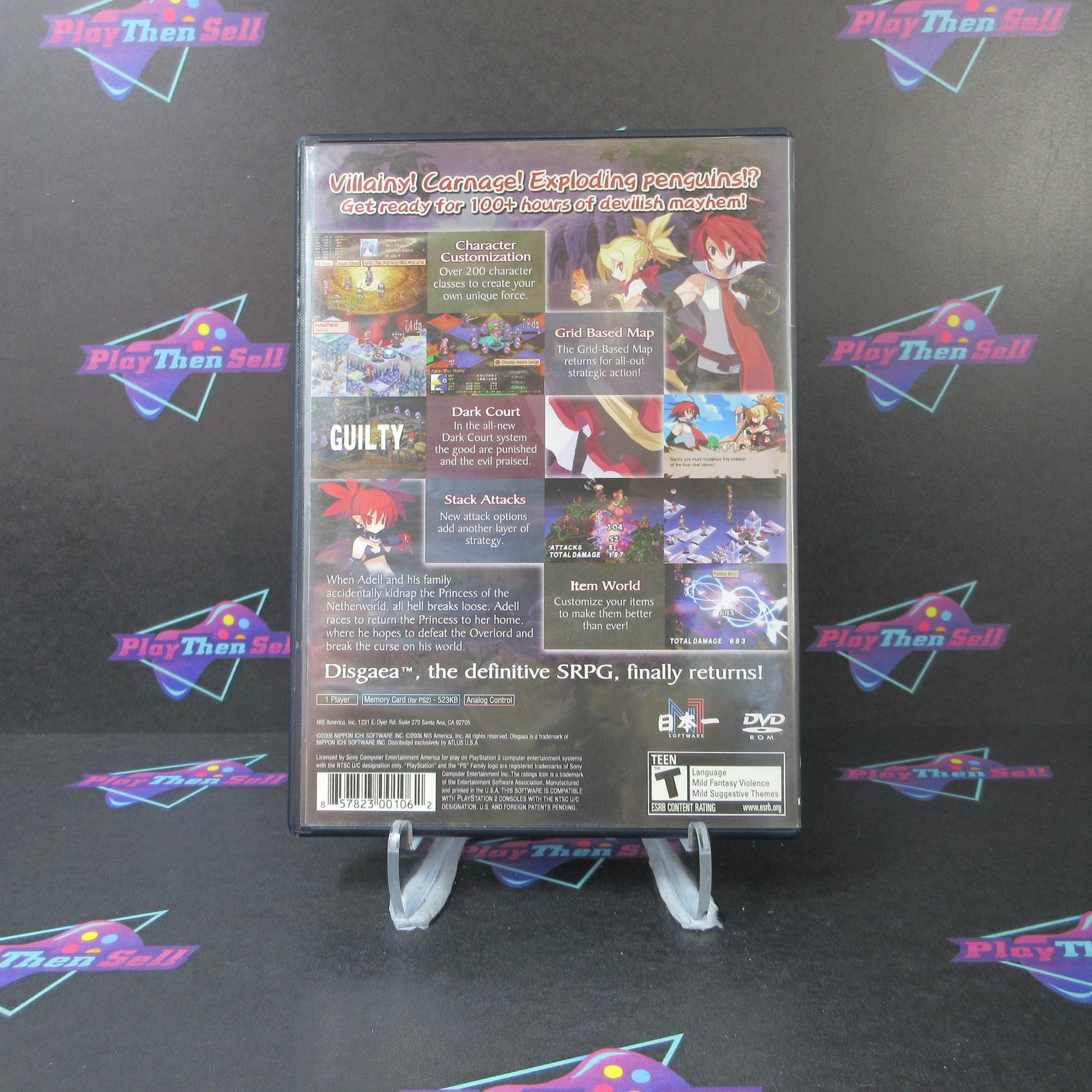 Disgaea 2 Cursed Memories PS2 PlayStation 2 + Reg Card - Like New