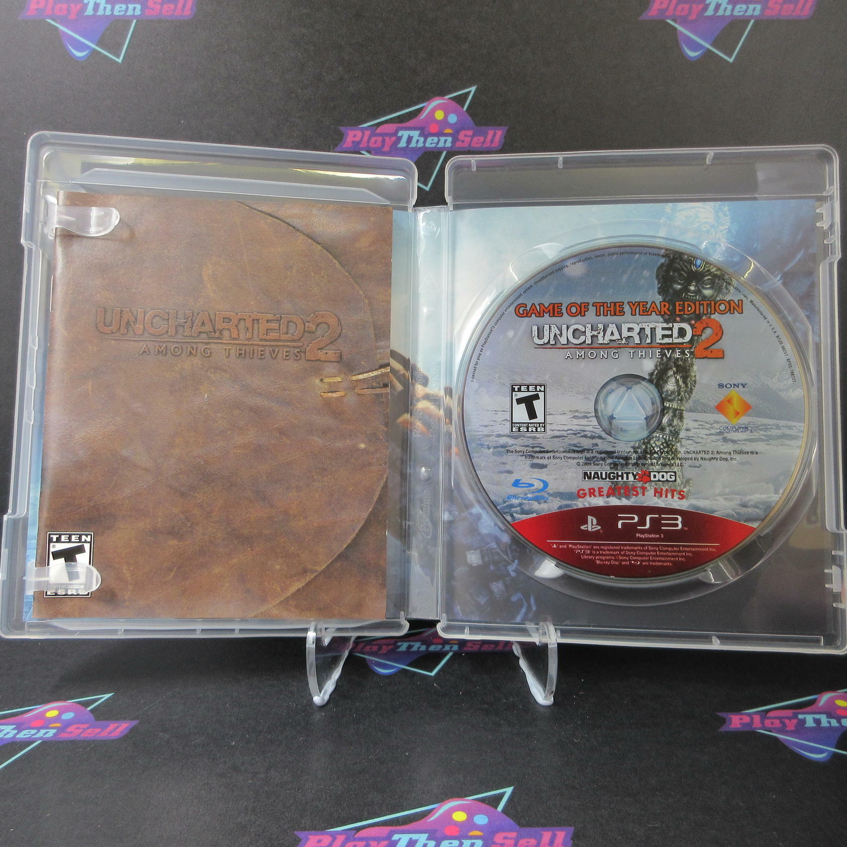 Uncharted 2 Among Thieves PS3 PlayStation 3 GOTY GH Disc + Reg Card - Like New