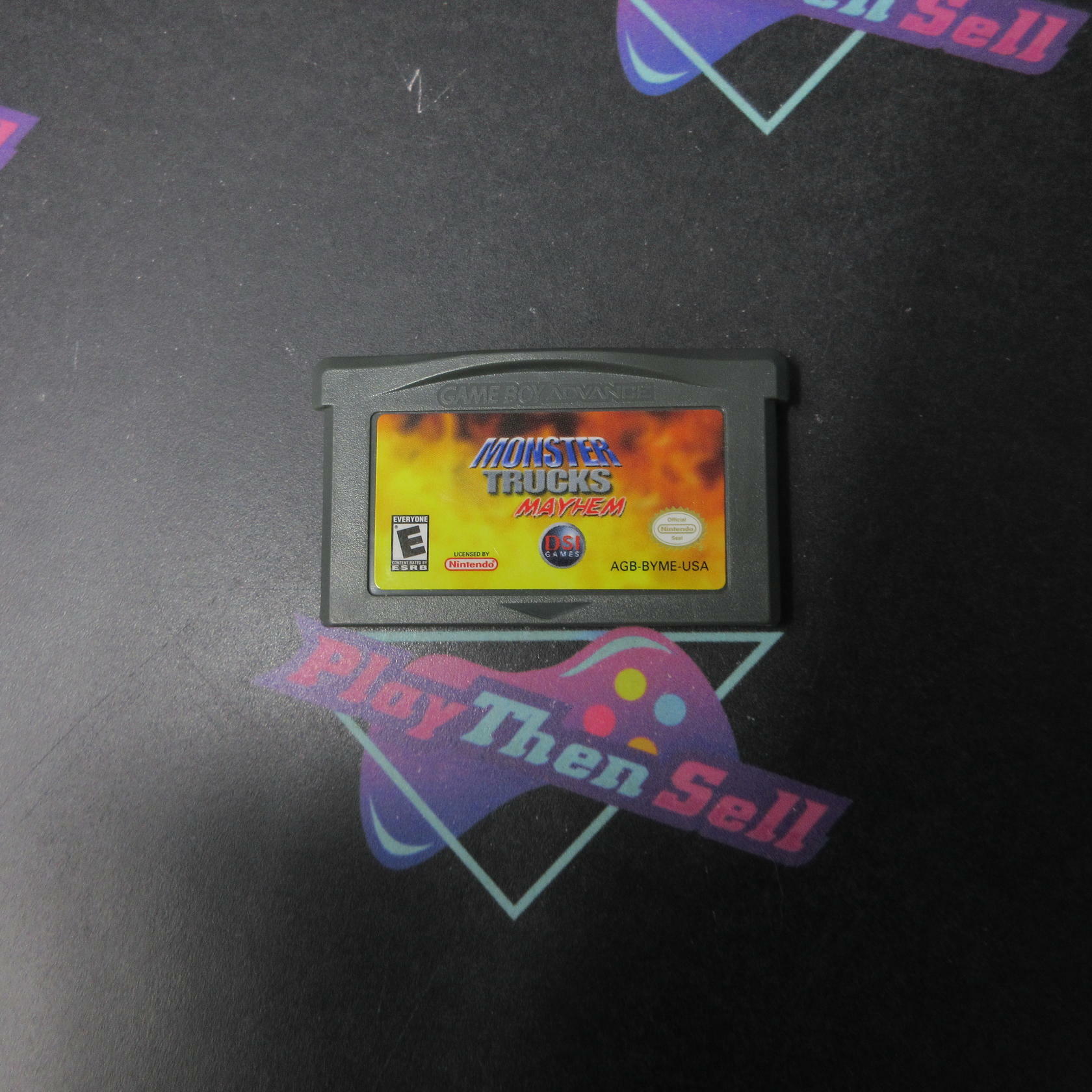 Monster Trucks Mayhem Gameboy Advance Cartridge Only Authentic / Tested - Very Good