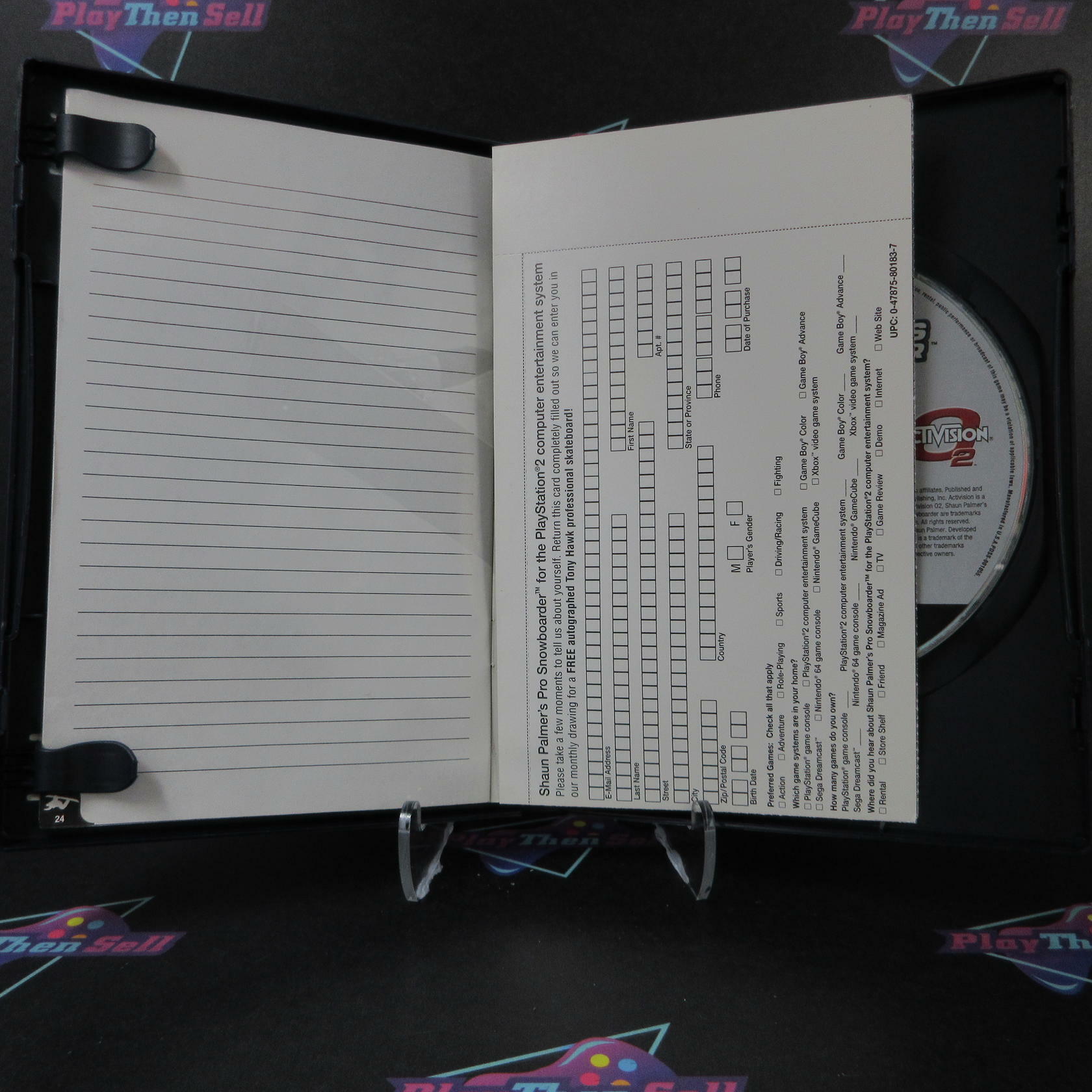 Shaun Palmer's Pro Snowboarder + Reg Card PS2 PlayStation 2 DD Complete CIB - Very Good