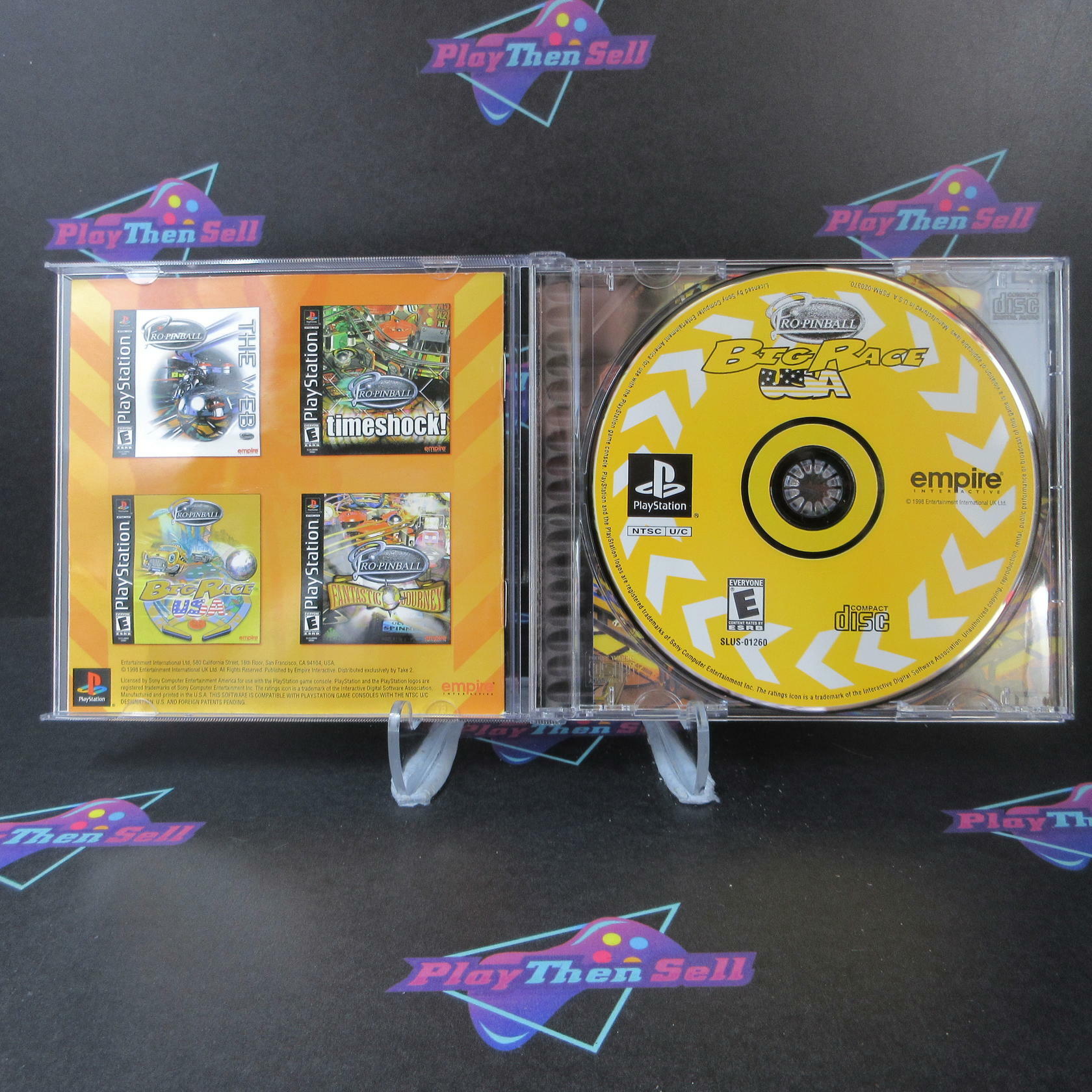Pro-Pinball Big Race USA PS1 PlayStation 1 MD Complete CIB - Very Good