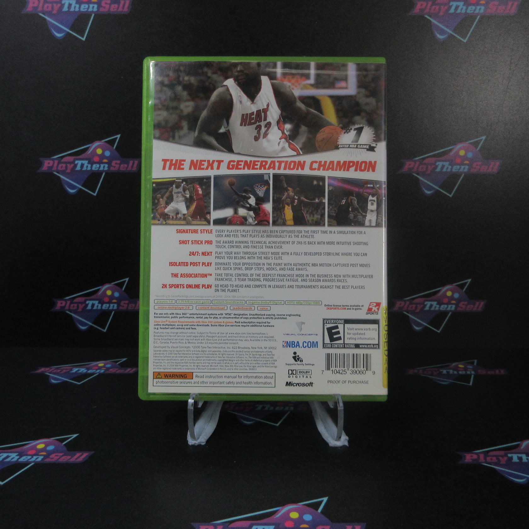NBA 2K7 - Xbox 360 AD Complete CIB - Very Good
