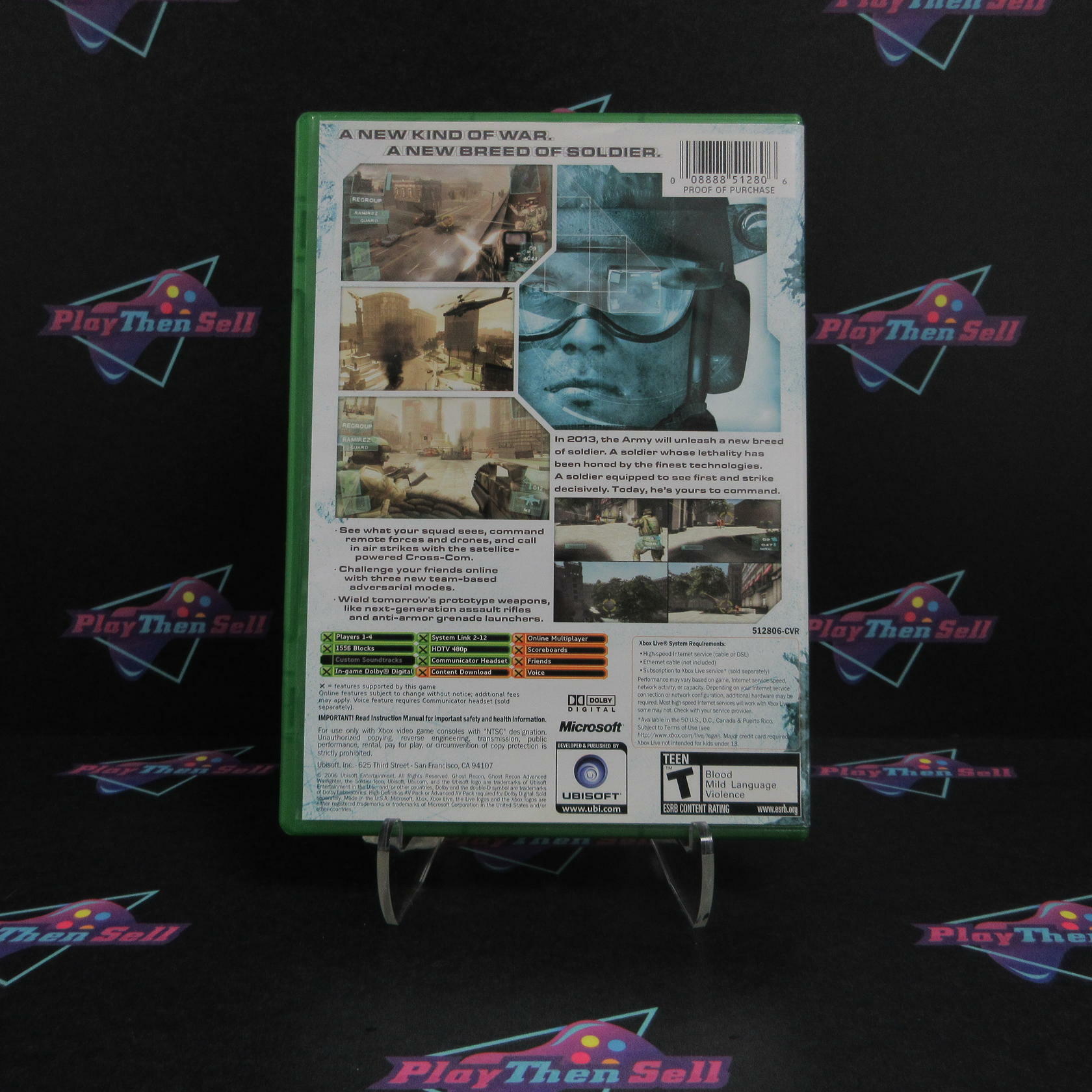 Tom Clancy's Ghost Recon Advanced Warfighter Xbox - Like New