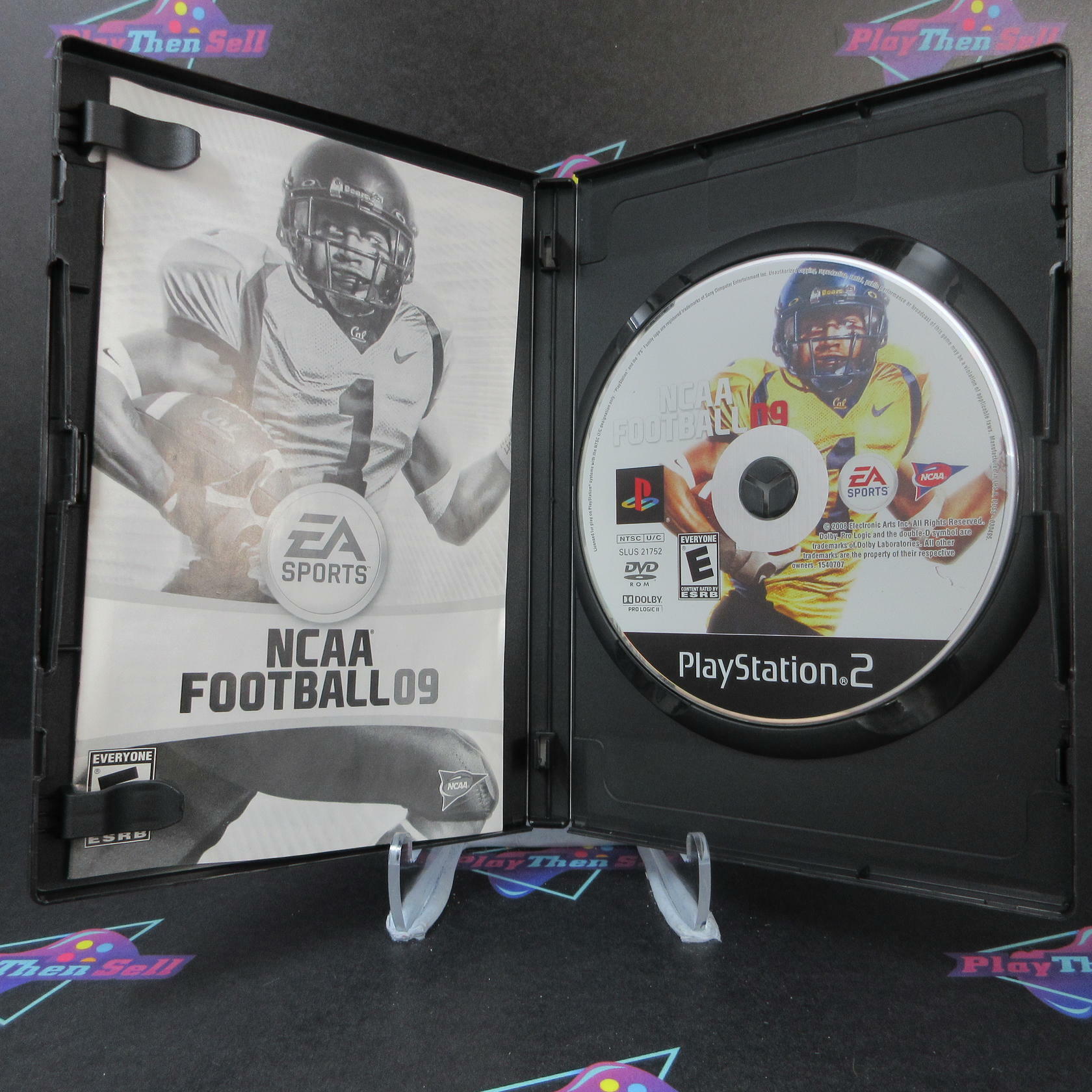 NCAA Football 09  PS2 PlayStation 2 DD Complete CIB - Very Good