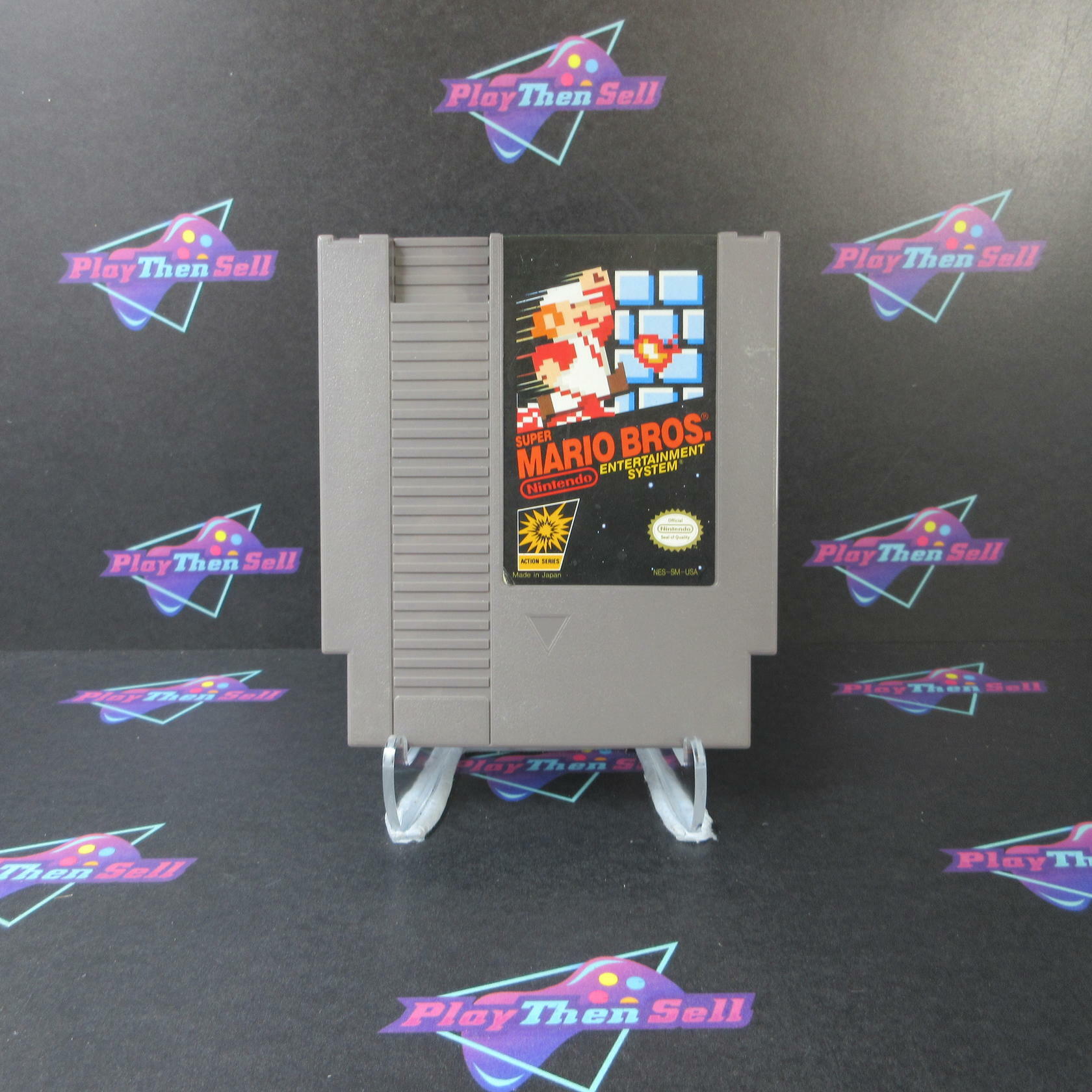 Super Mario Bros Circle Seal Nintendo NES Cart Only AD 3 Screw - Very Good