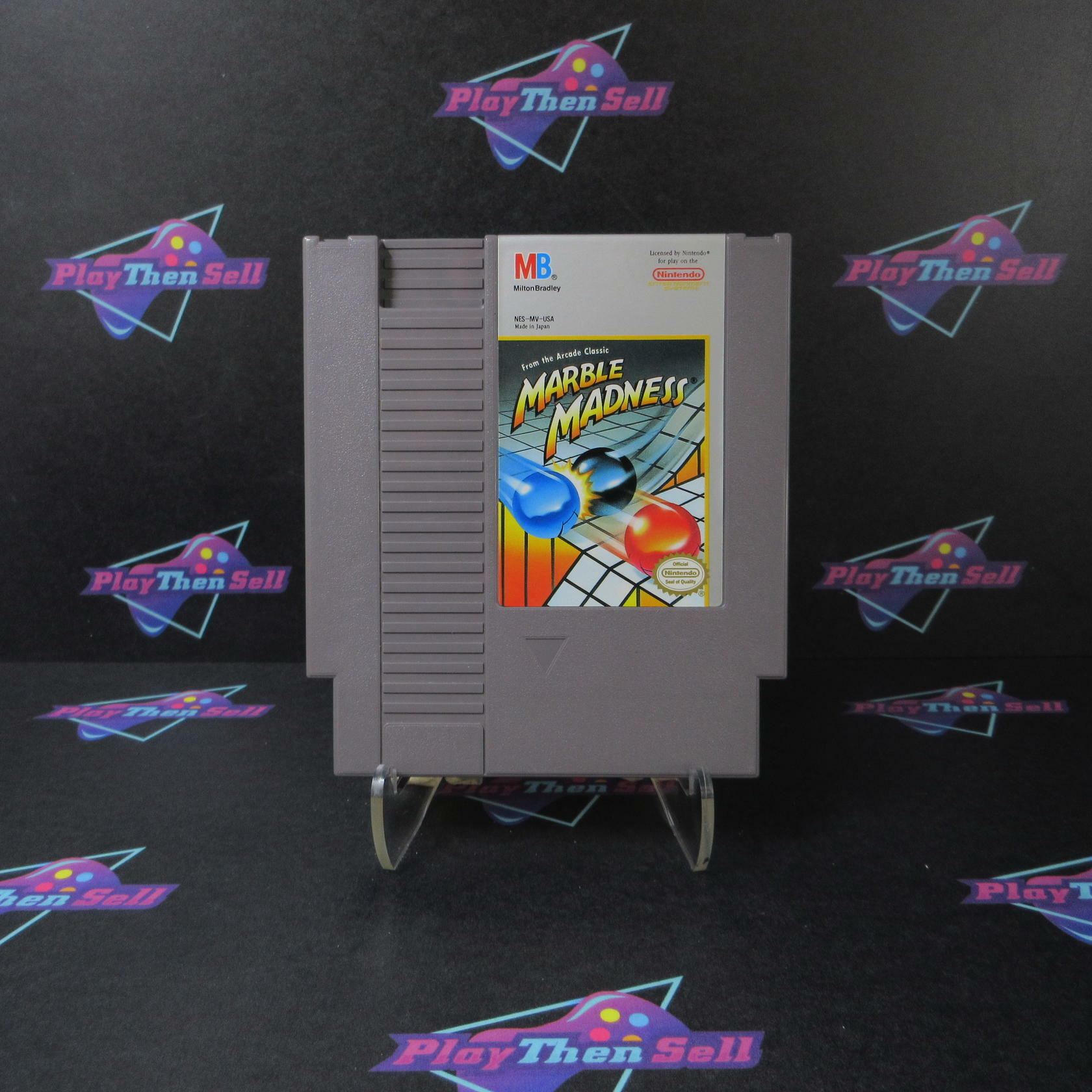 Marble Madness NES Nintendo Cartridge Only Authentic / Tested - Very Good