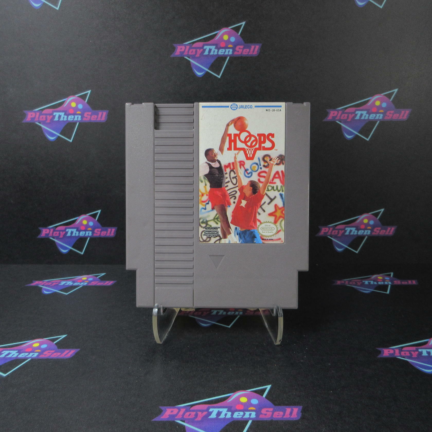 Hoops Nintendo NES Cartridge Only Authentic / Tested - Very Good