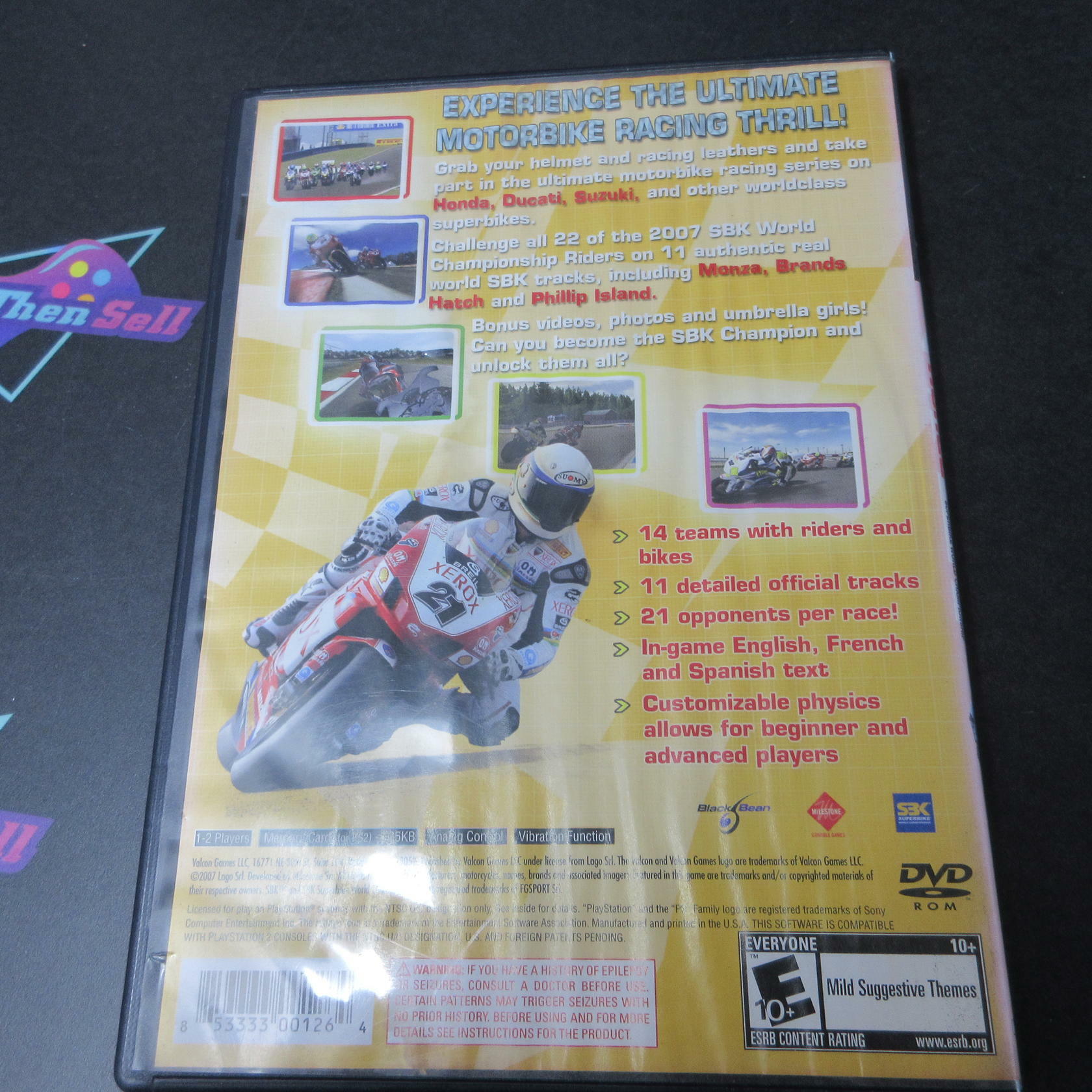 Honda SBK Superbike World Championship PS2 PlayStation 2 AD Complete CIB - Very Good
