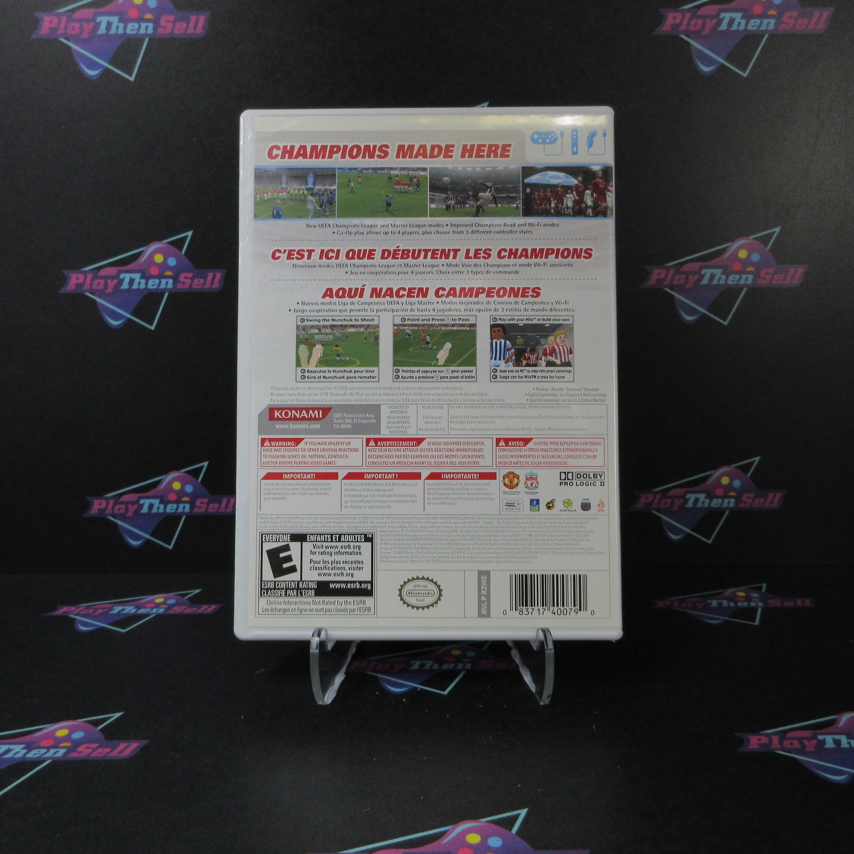 PES Pro Evolution Soccer 2009 Nintendo Wii - Very Good