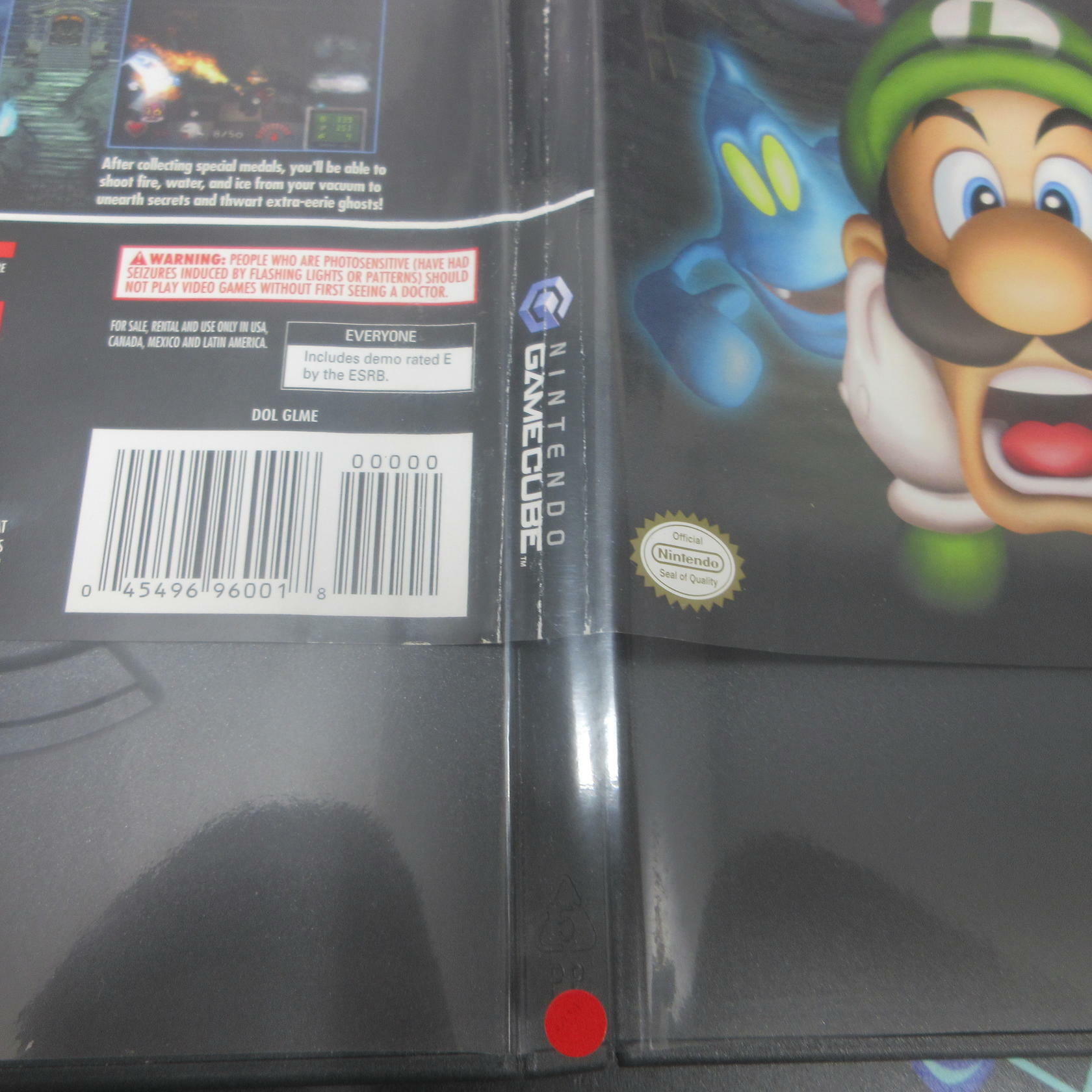 Luigi's Mansion Nintendo GameCube AD/NM - Very Good