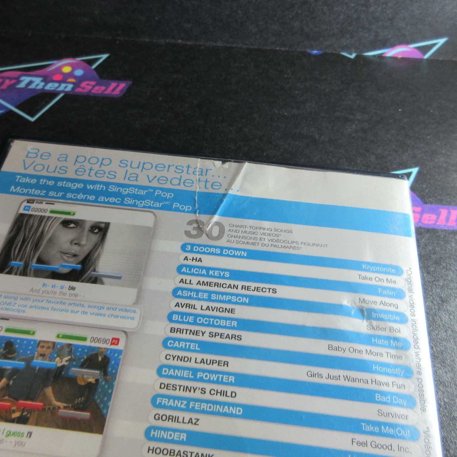 SingStar Pop PS2 PlayStation 2 AD/NM - Very Good