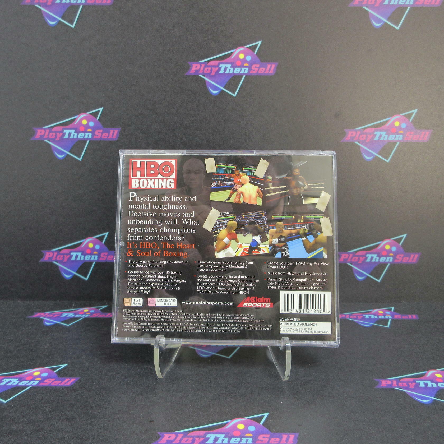 HBO Boxing PS1 PlayStation 1 + Reg Card - Like New
