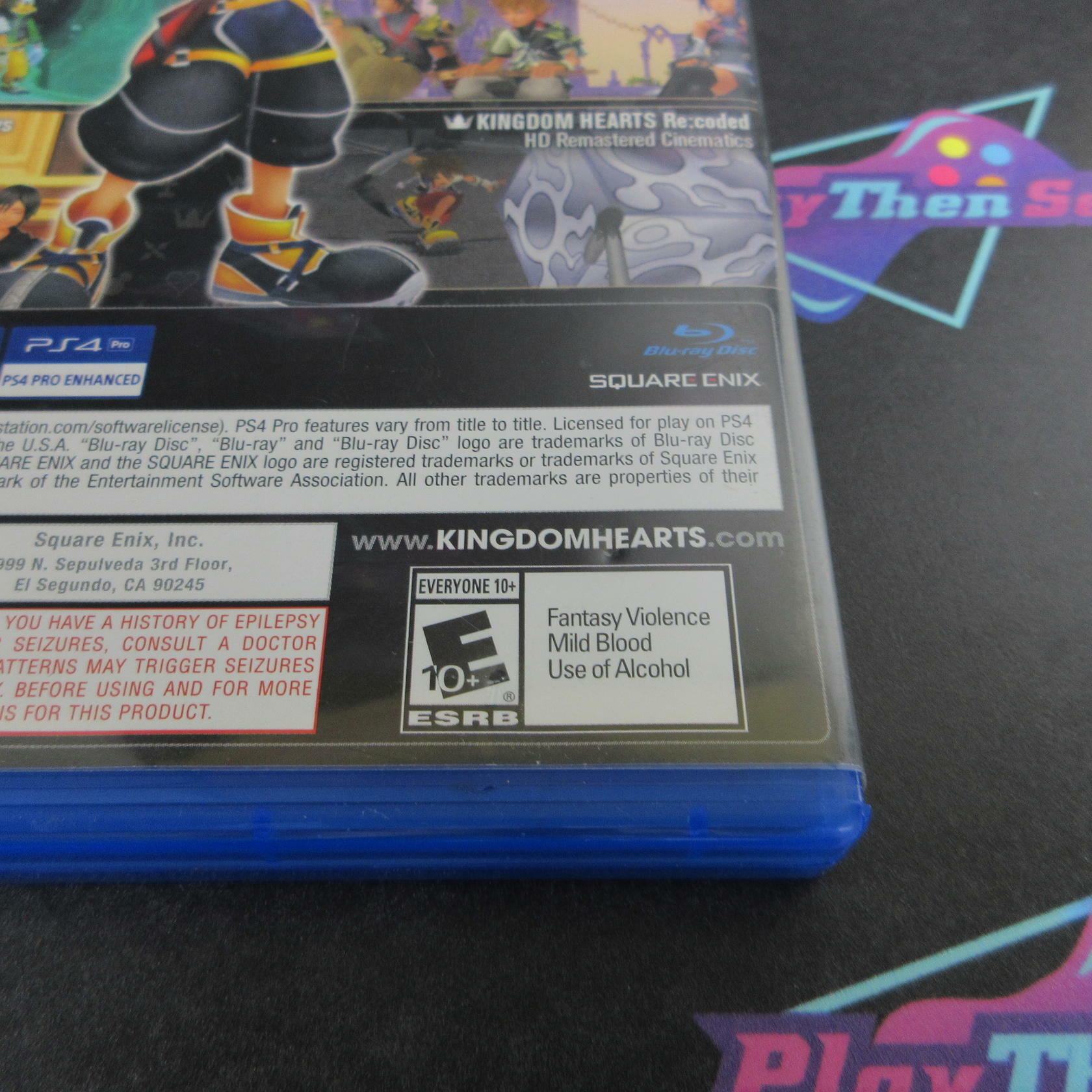 Kingdom Hearts HD 1.5 + 2.5 ReMIX PS4 PlayStation 4 AD Complete CIB - Very Good