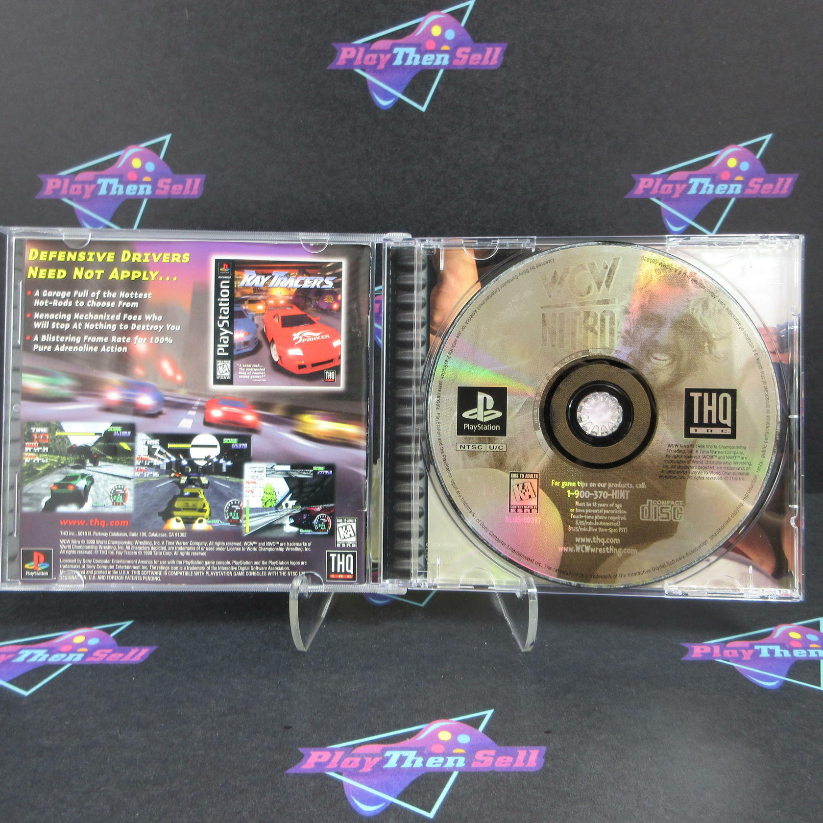 WCW Nitro PS1 PlayStation 1 + Reg Card - Like New