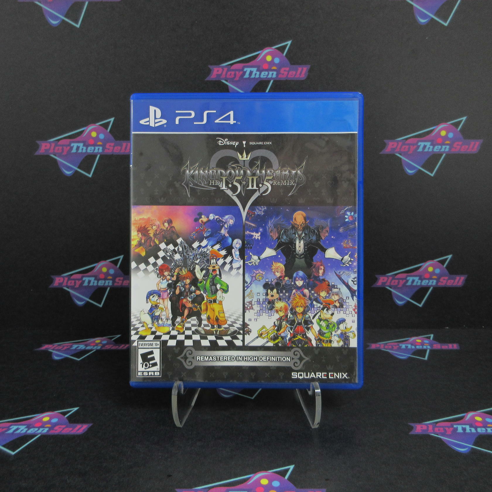 Kingdom Hearts HD 1.5 + 2.5 ReMIX PS4 PlayStation 4 AD Complete CIB - Very Good