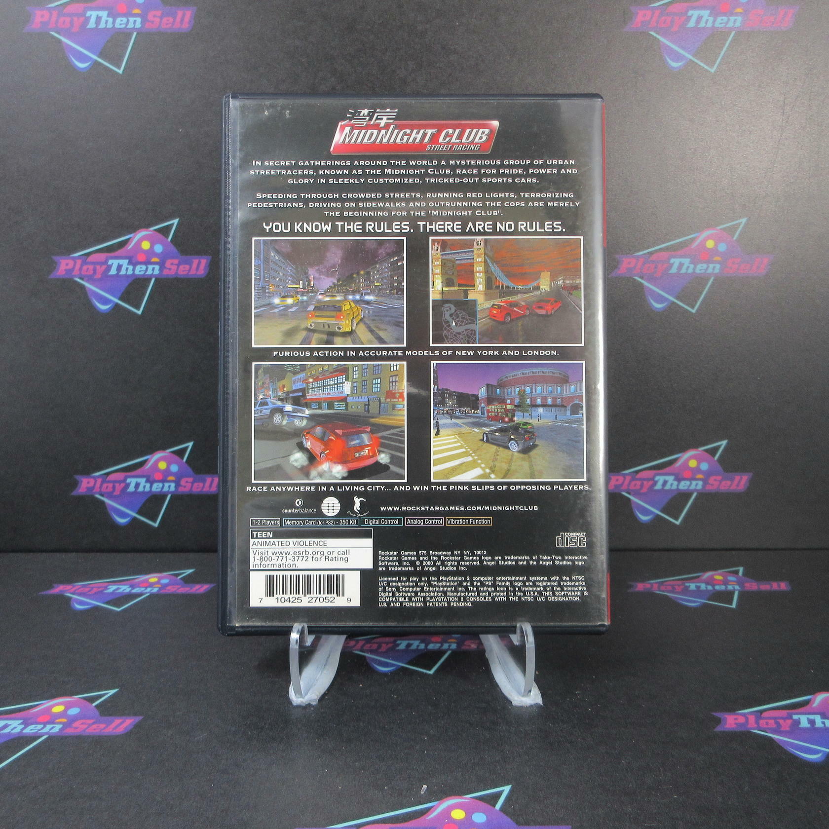 Midnight Club Street Racing Greatest Hits PS2 PlayStation 2 AD Complete CIB - Very Good