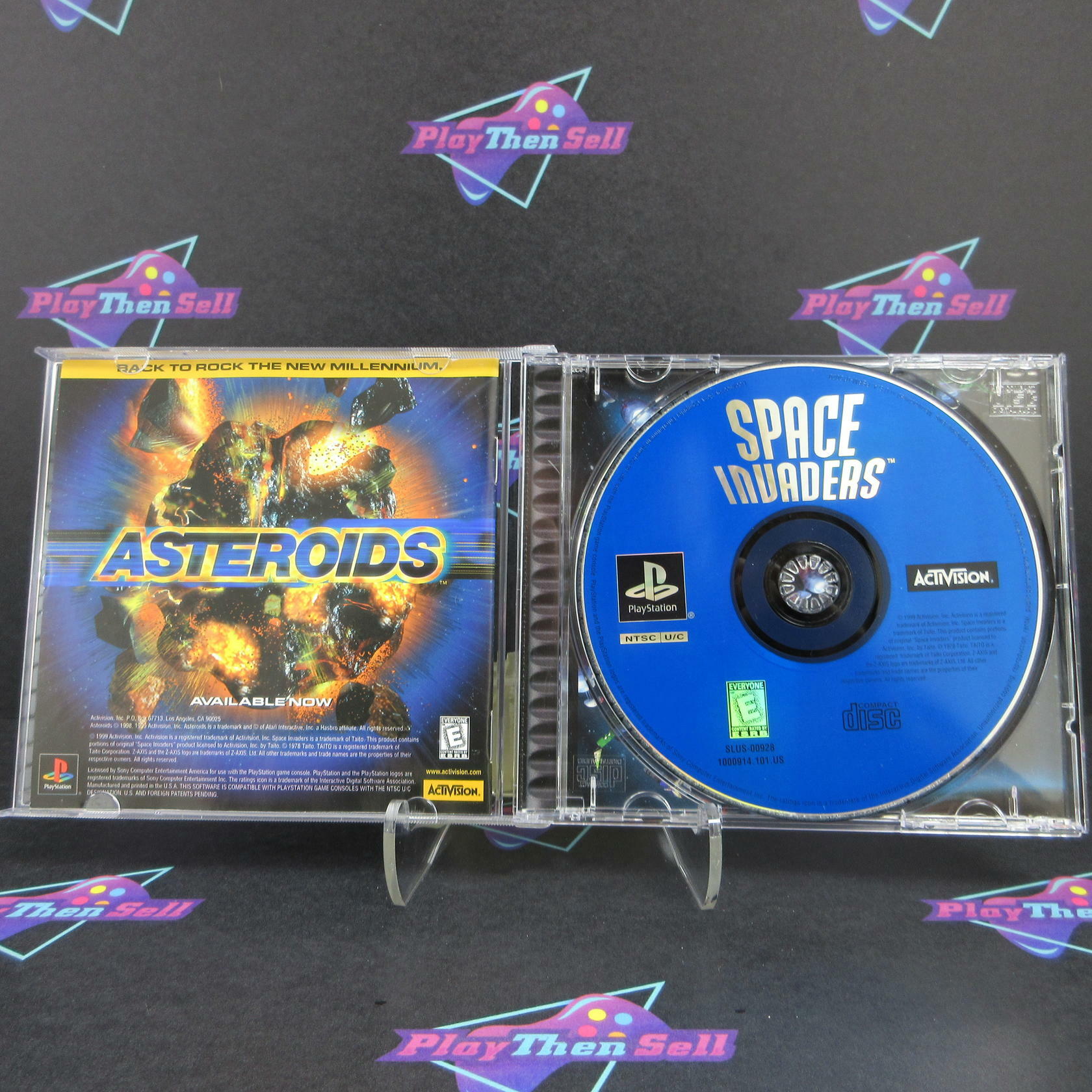 Space Invaders PS1 PlayStation 1 + Reg Card - Like New