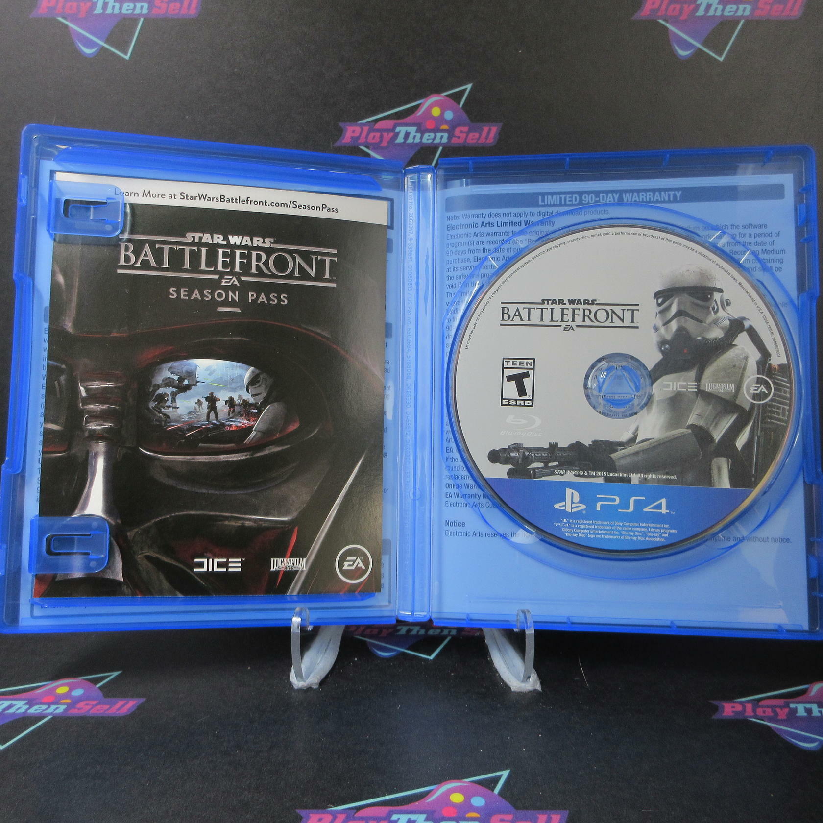 Star Wars Battlefront Deluxe Edition PS4 PlayStation 4 AD Complete CIB - Very Good
