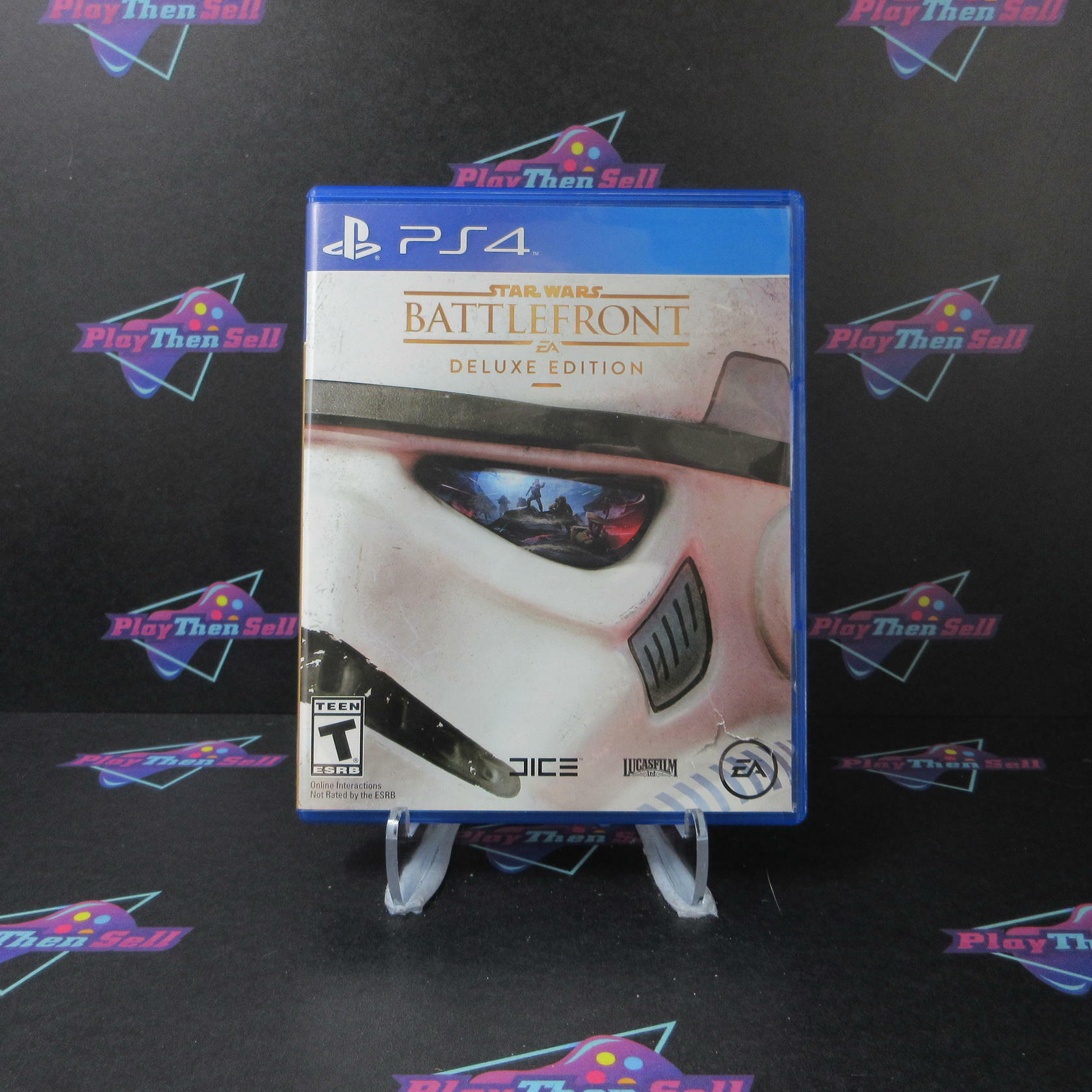 Star Wars Battlefront Deluxe Edition PS4 PlayStation 4 AD Complete CIB - Very Good