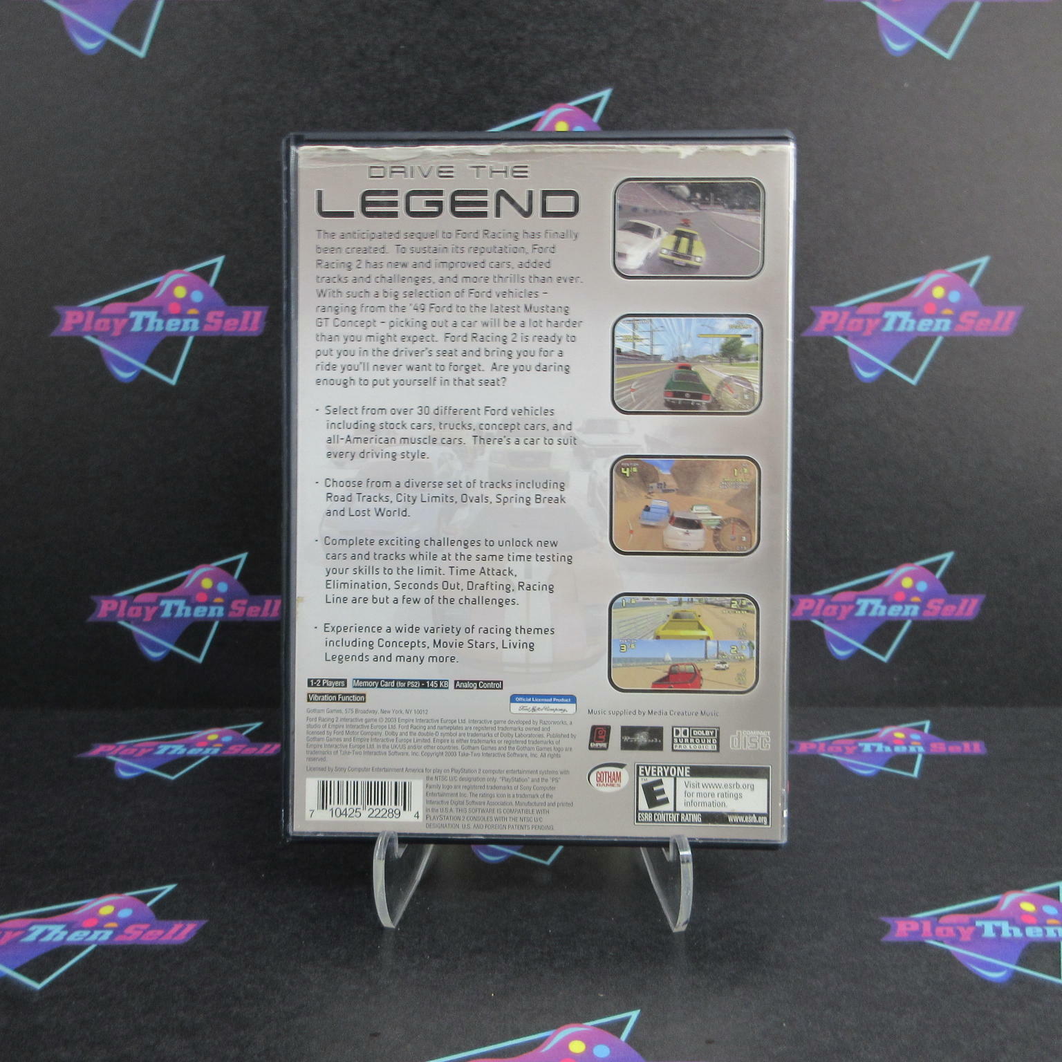 Ford Racing 2 + Reg Card PS2 PlayStation 2 AD Complete CIB - Very Good