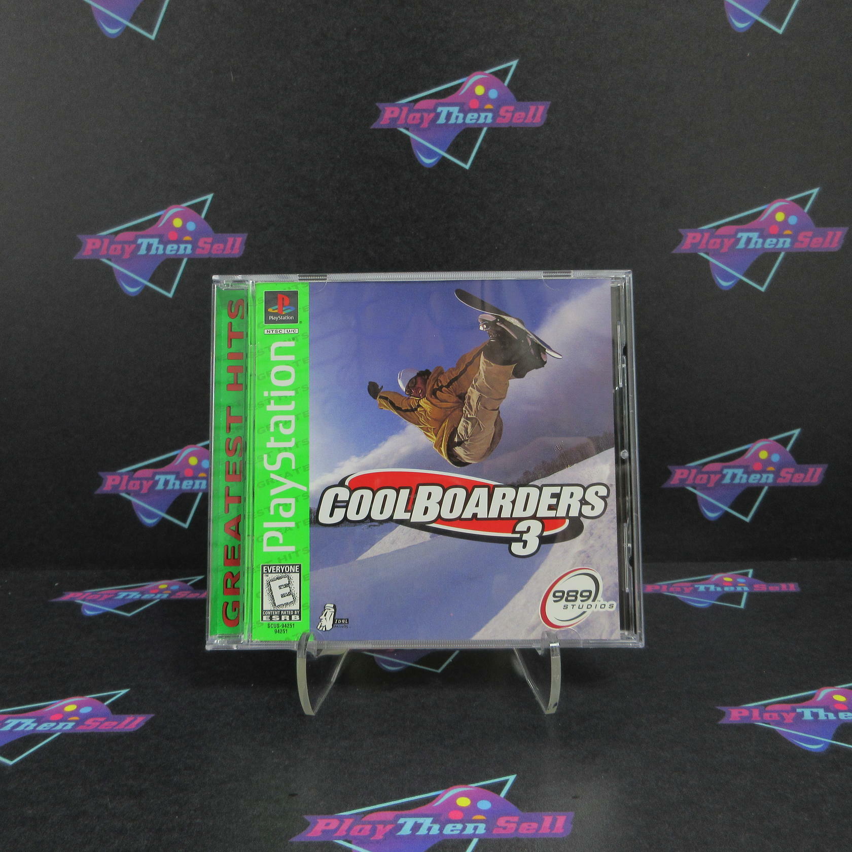 Cool Boarders 3 PS1 PlayStation 1 Greatest Hits + Reg Card - Like New