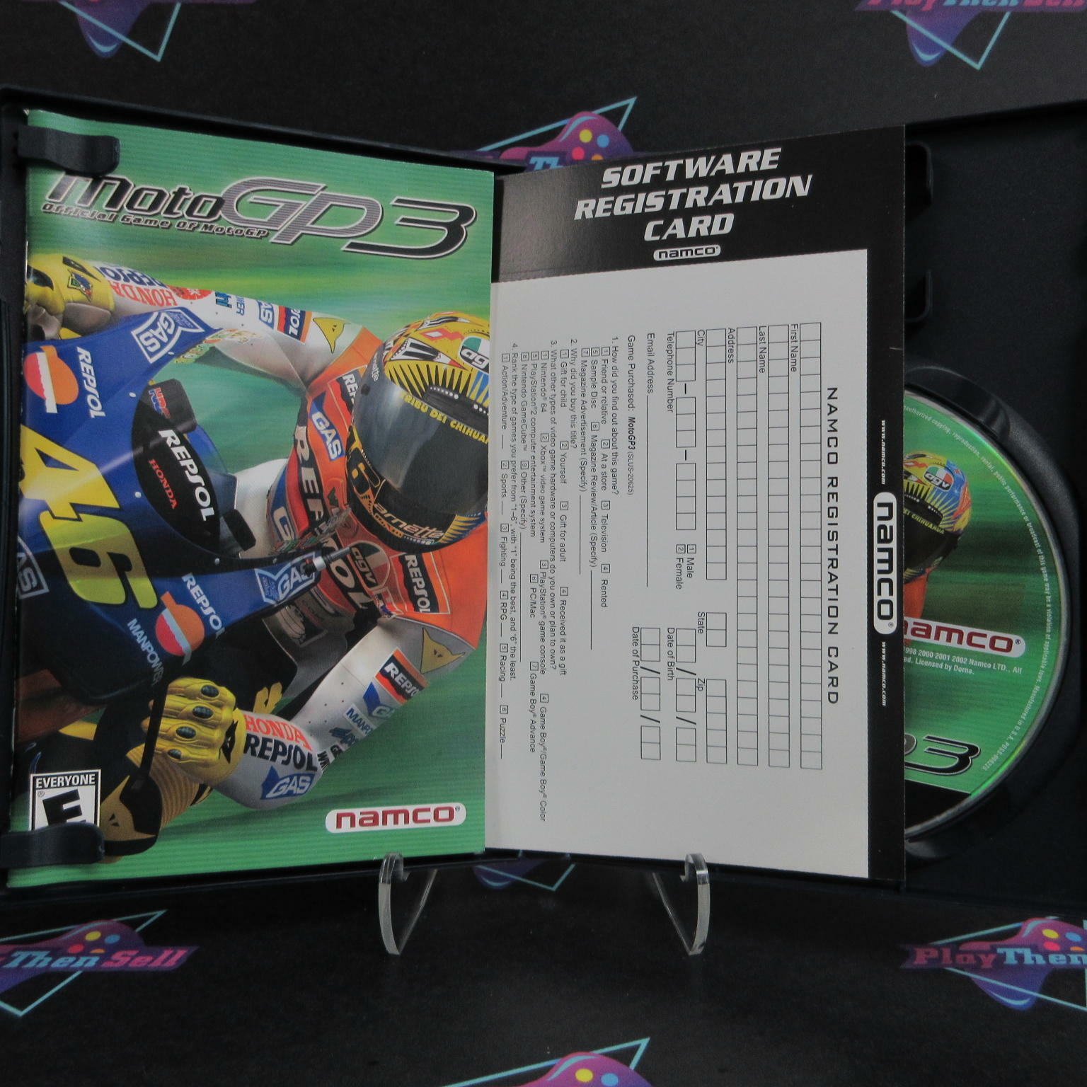 MotoGP3  PS2 PlayStation 2 + Reg Card AD Complete CIB / Tested - Very Good