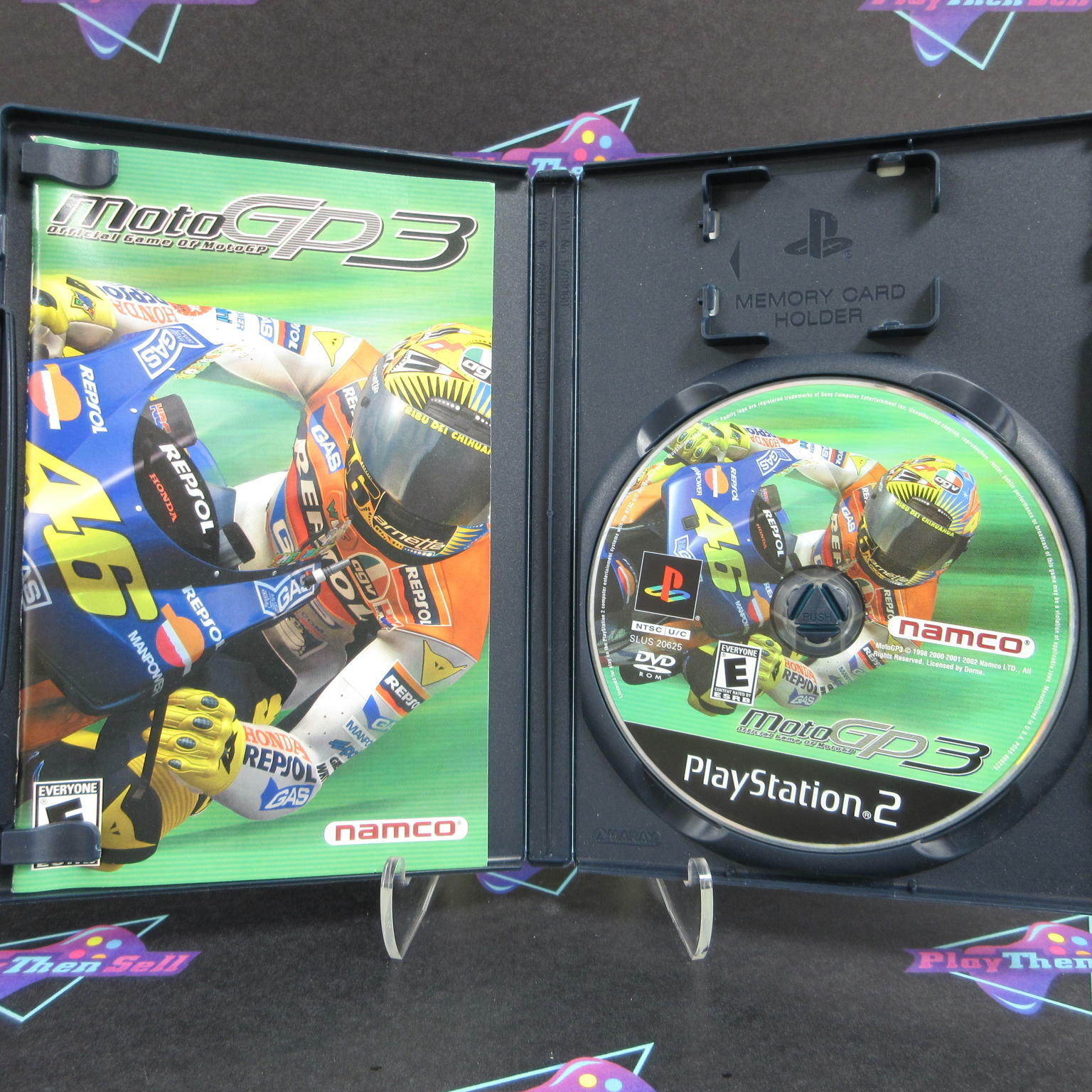 MotoGP3  PS2 PlayStation 2 + Reg Card AD Complete CIB / Tested - Very Good