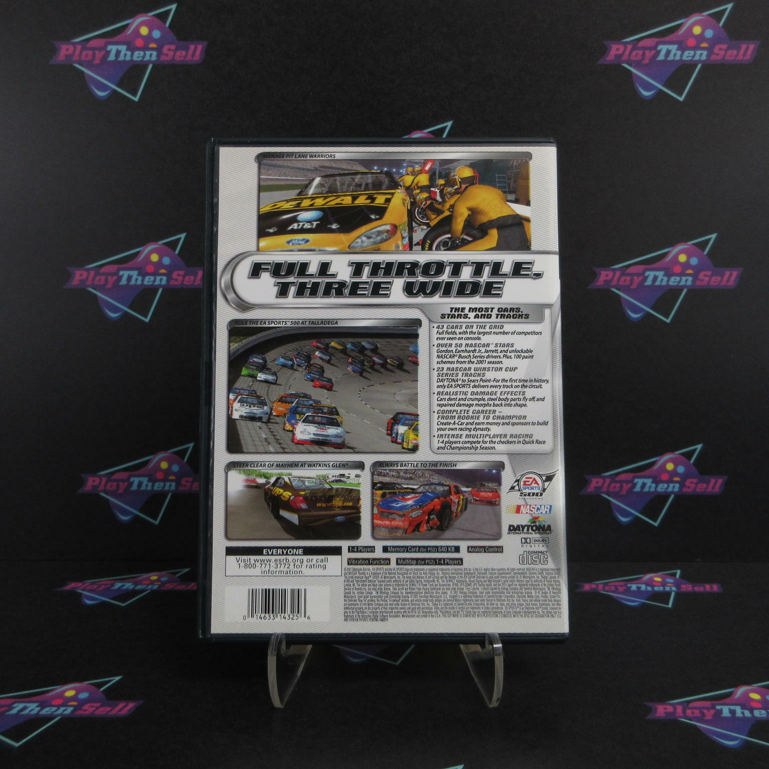 NASCAR Thunder 2002 PS2 PlayStation 2 + Reg Card - Like New