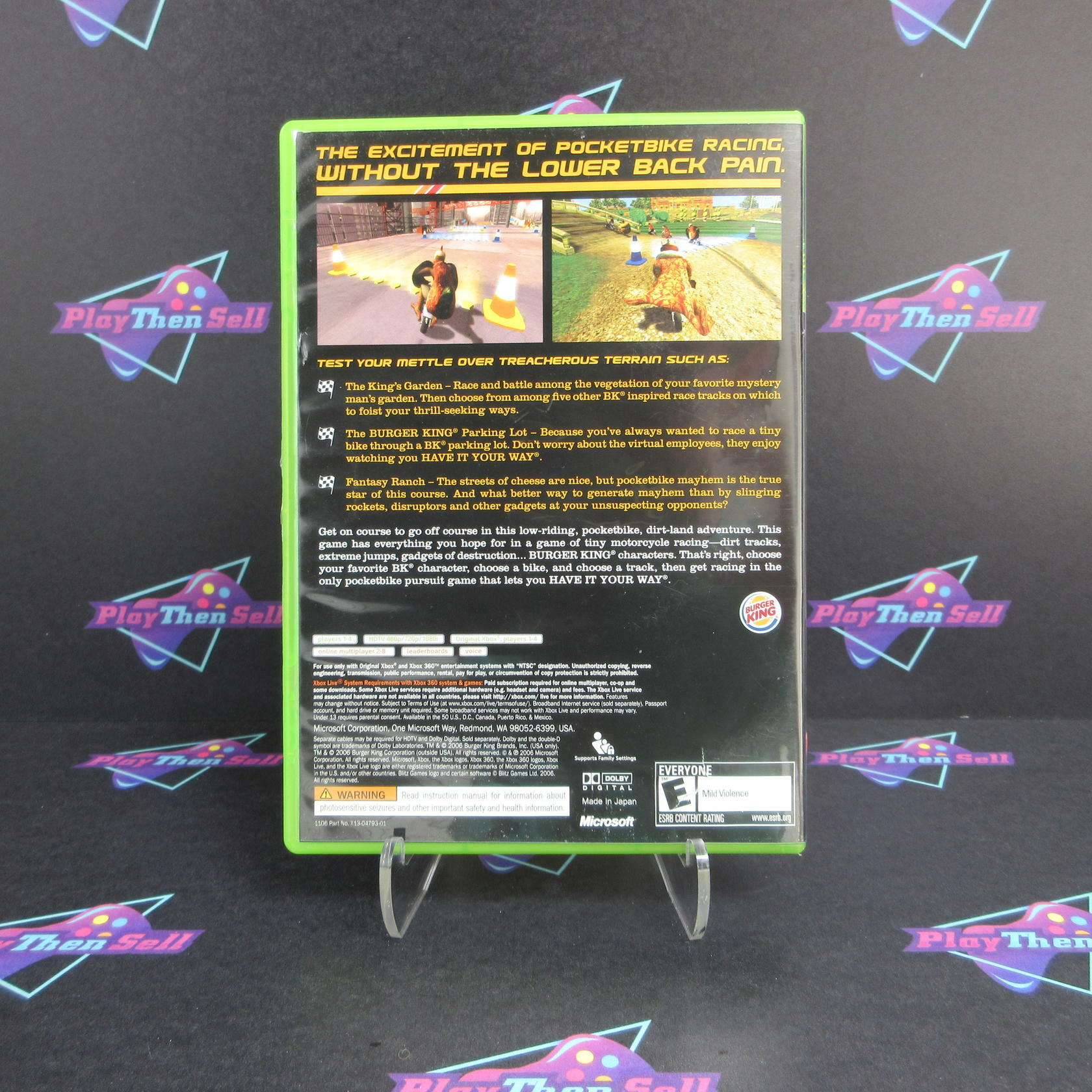 Pocket Bike Racer Xbox AD Complete CIB - Very Good