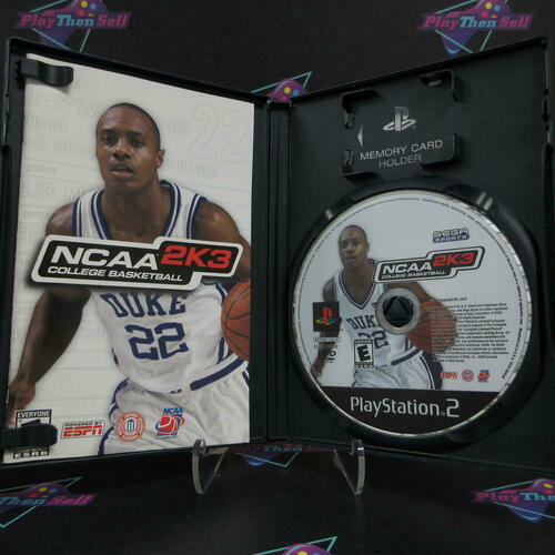 NCAA College Basketball 2K3 PS2 PlayStation 2 AD Complete CIB - Very Good