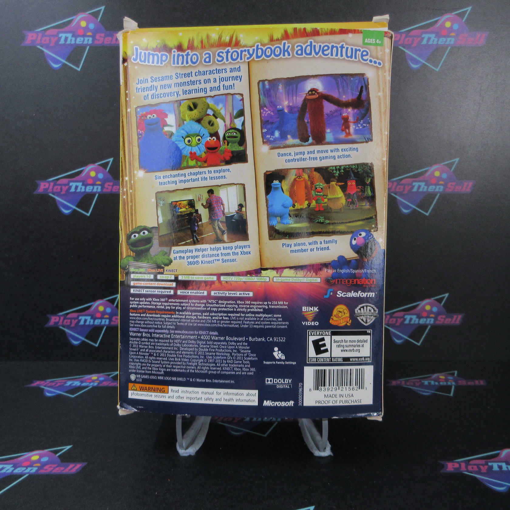 Sesame Street: Once Upon a Monster Xbox 360 + Kinect Gameplay Helper - AD - Very Good
