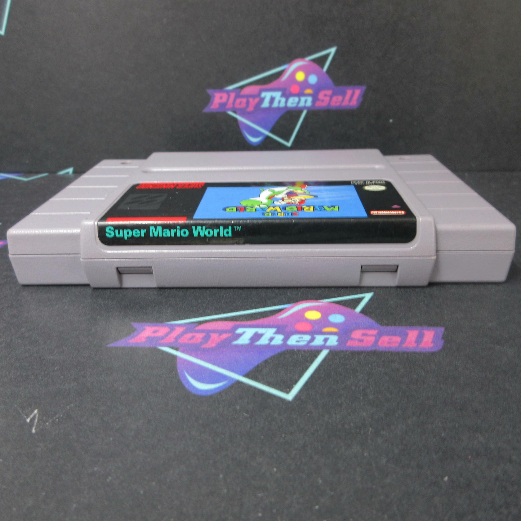 Super Mario World Super Nintendo SNES Cartridge + Manual Authentic / Tested - Very Good