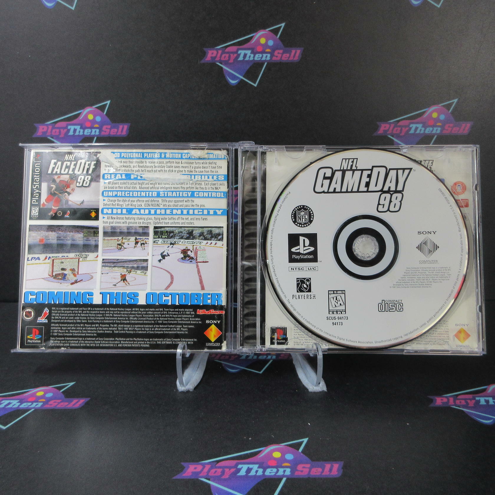 NFL GameDay 98 PS1 PlayStation 1 MD Complete CIB - Very Good
